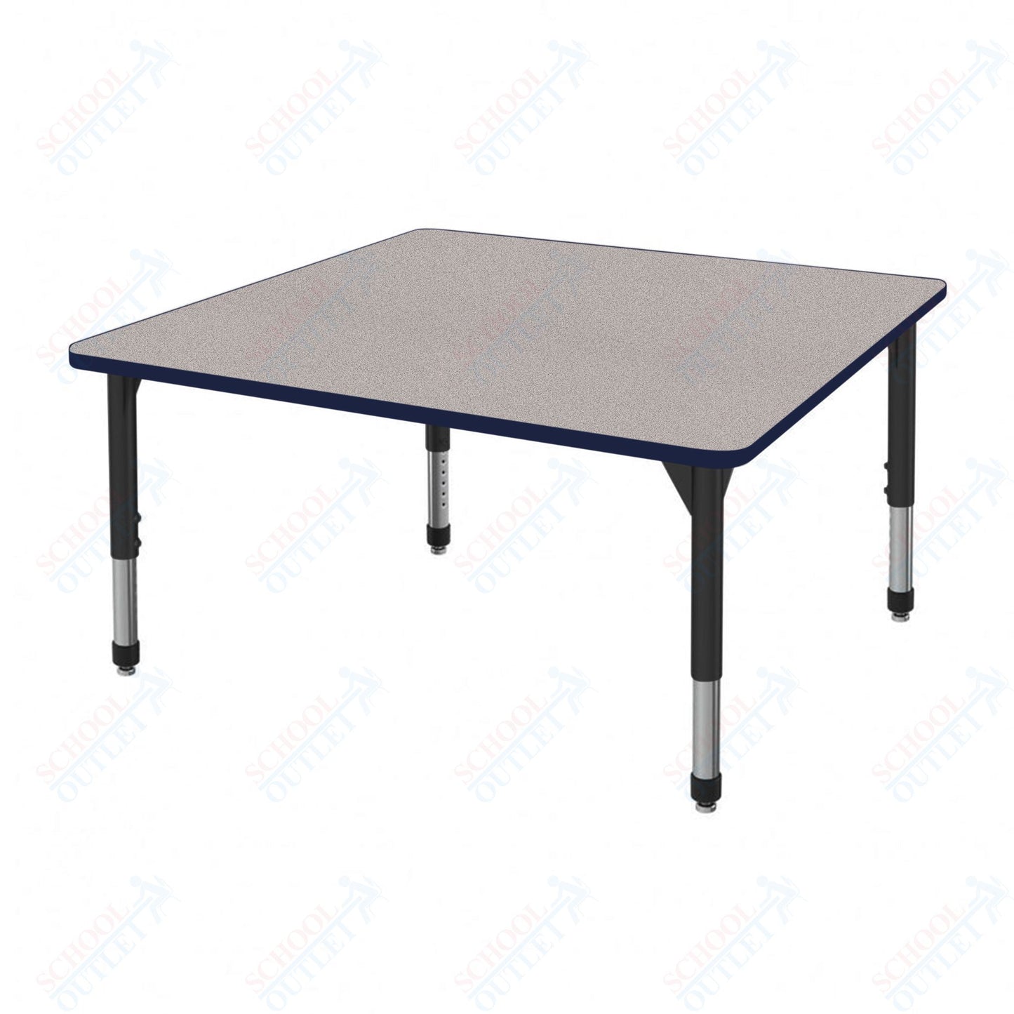 Marco Premier Series 48" Square Stand-Up Table Adjustable Height 32"-42" (43-2216-MA)