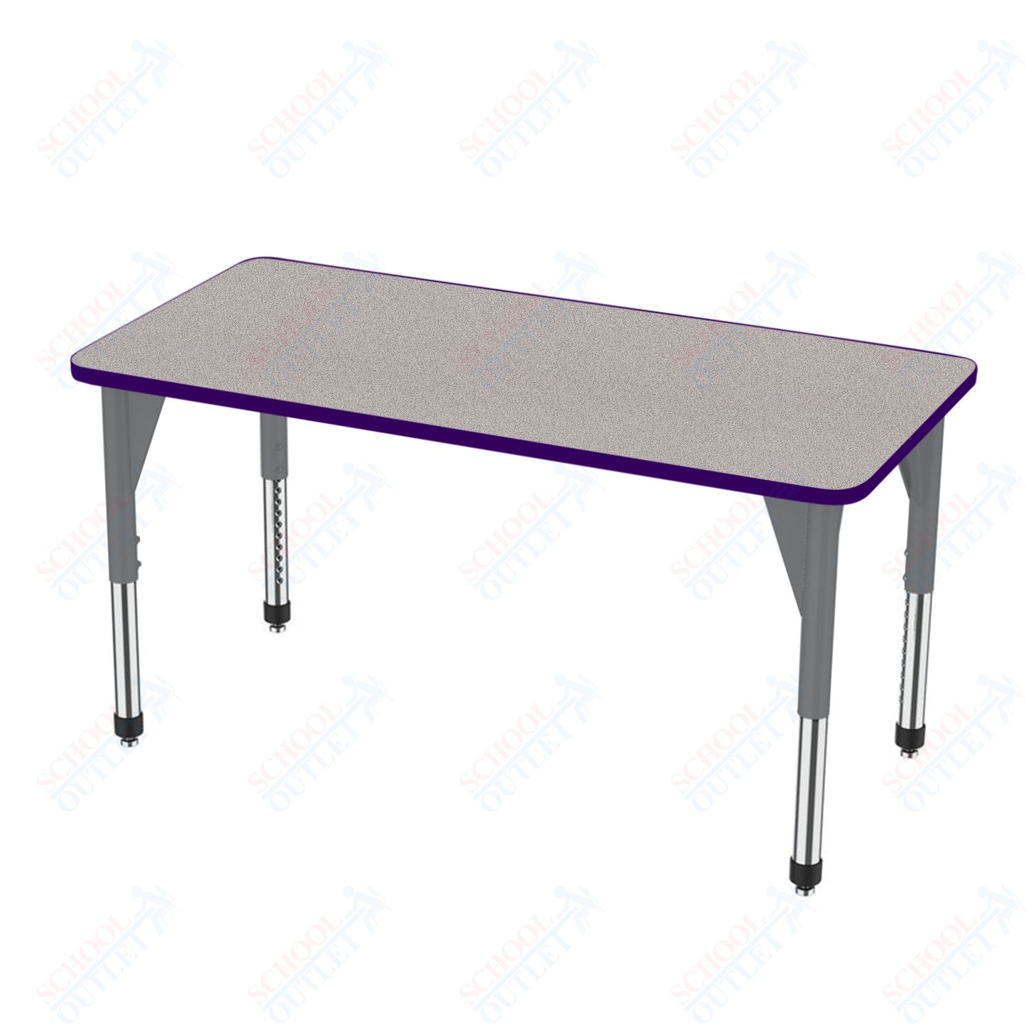 Marco Premier Series Rectangle Activity Table 24" x 48" Adjustable Height 21"-31" (43-2226-MB)