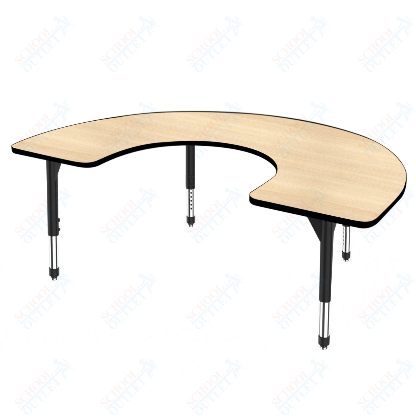 Marco Premier Series Horseshoe Activity Table 48" x 72" Adjustable Height 21"-31" (43-2227-MB)