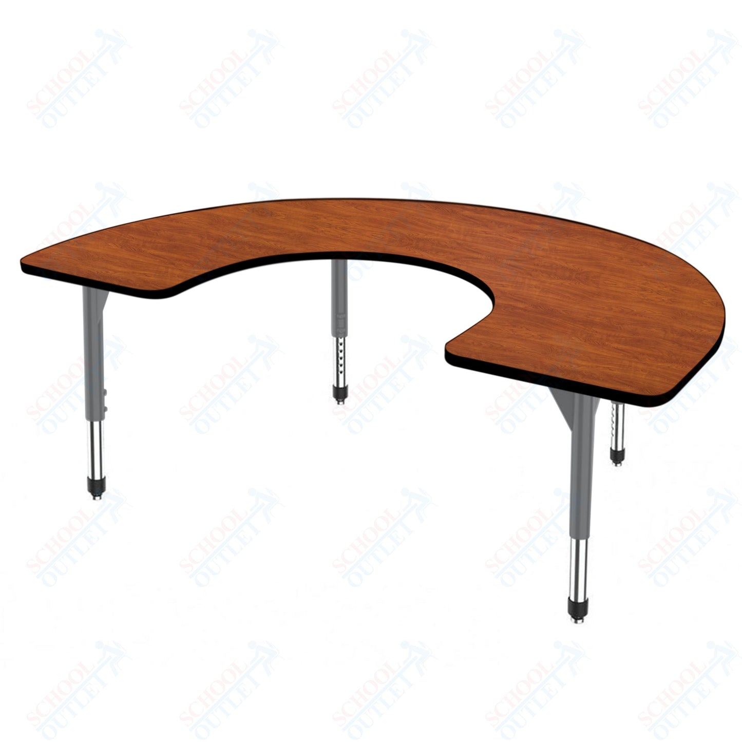 Marco Premier Series Horseshoe Activity Table 48" x 72" Adjustable Height 21"-31" (43-2227-MB)