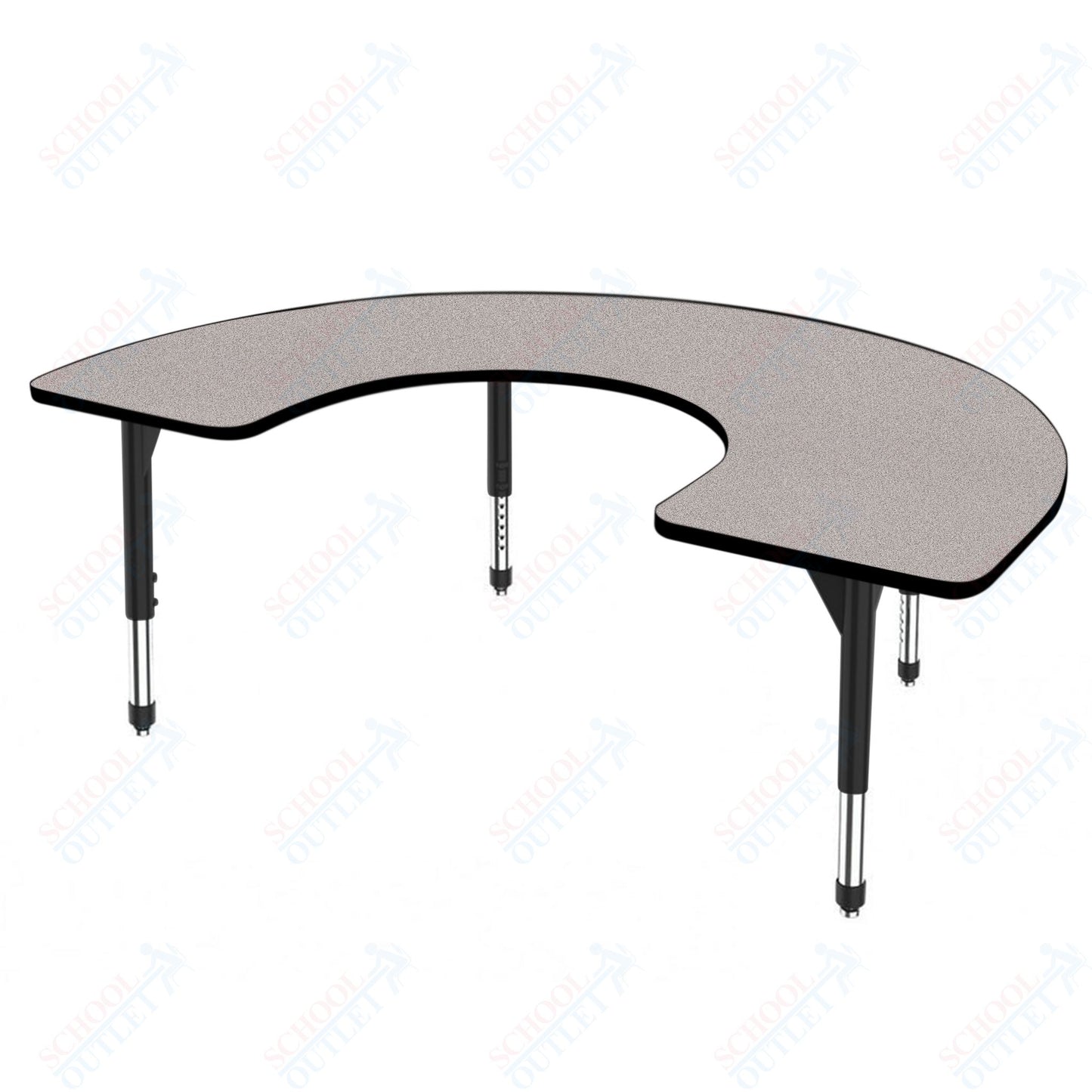 Marco Premier Series Horseshoe Activity Table 48" x 72" Adjustable Height 21"-31" (43-2227-MB)