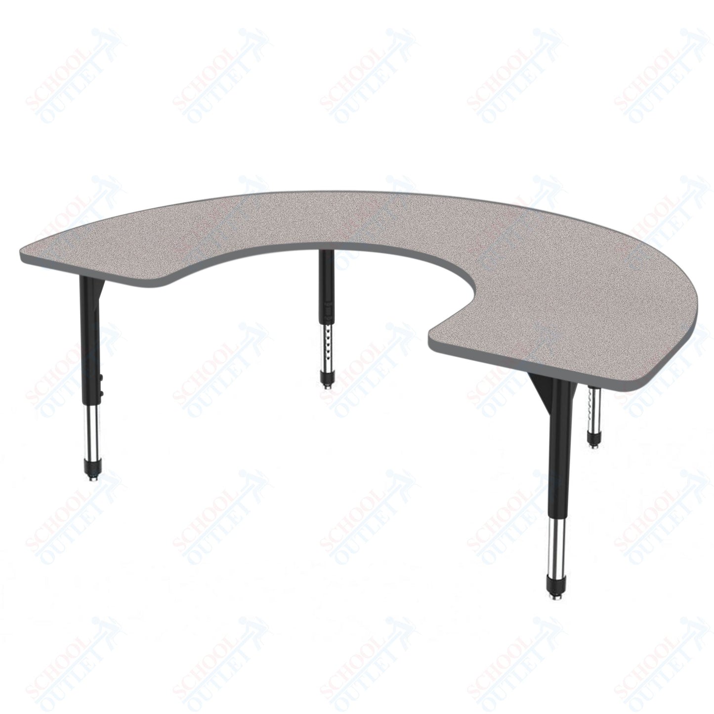 Marco Premier Series Horseshoe Activity Table 48" x 72" Adjustable Height 21"-31" (43-2227-MB)