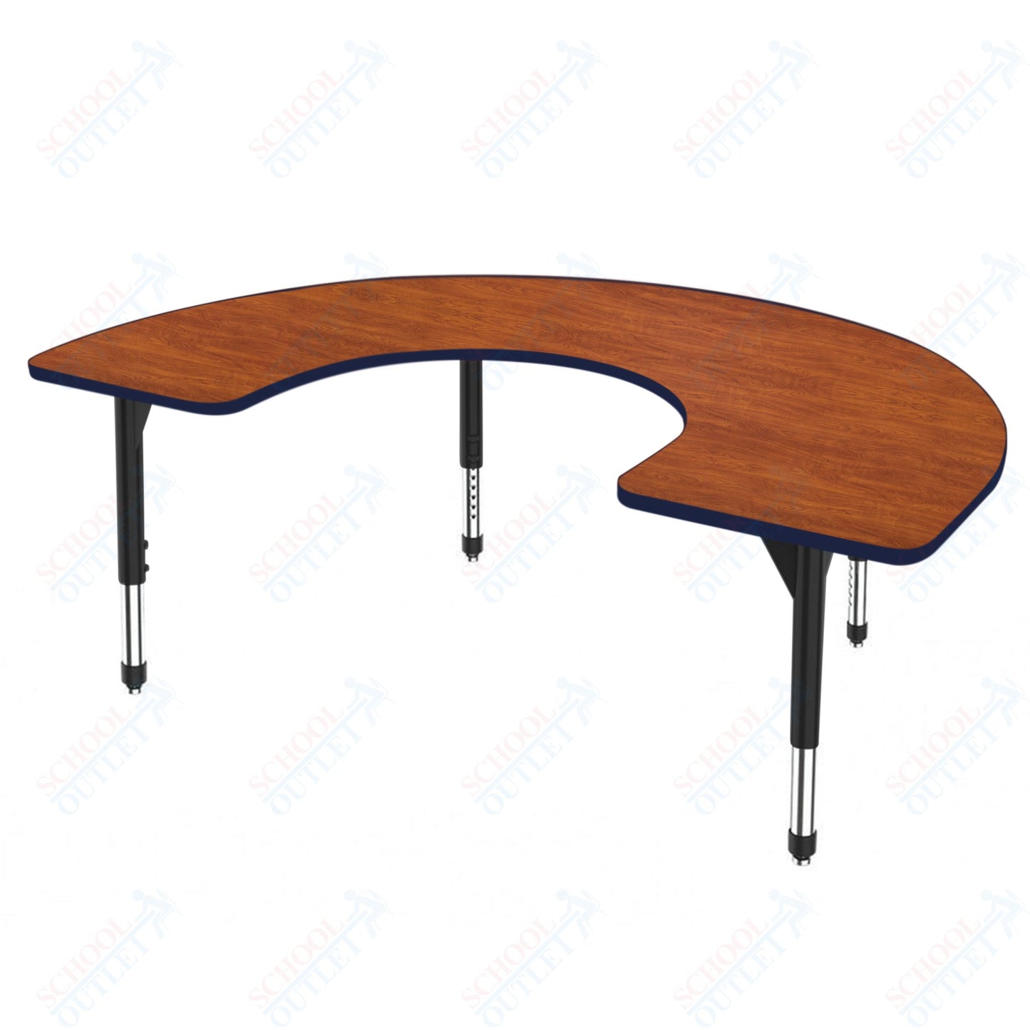 Marco Premier Series Horseshoe Activity Table 48" x 72" Adjustable Height 21"-31" (43-2227-MB)