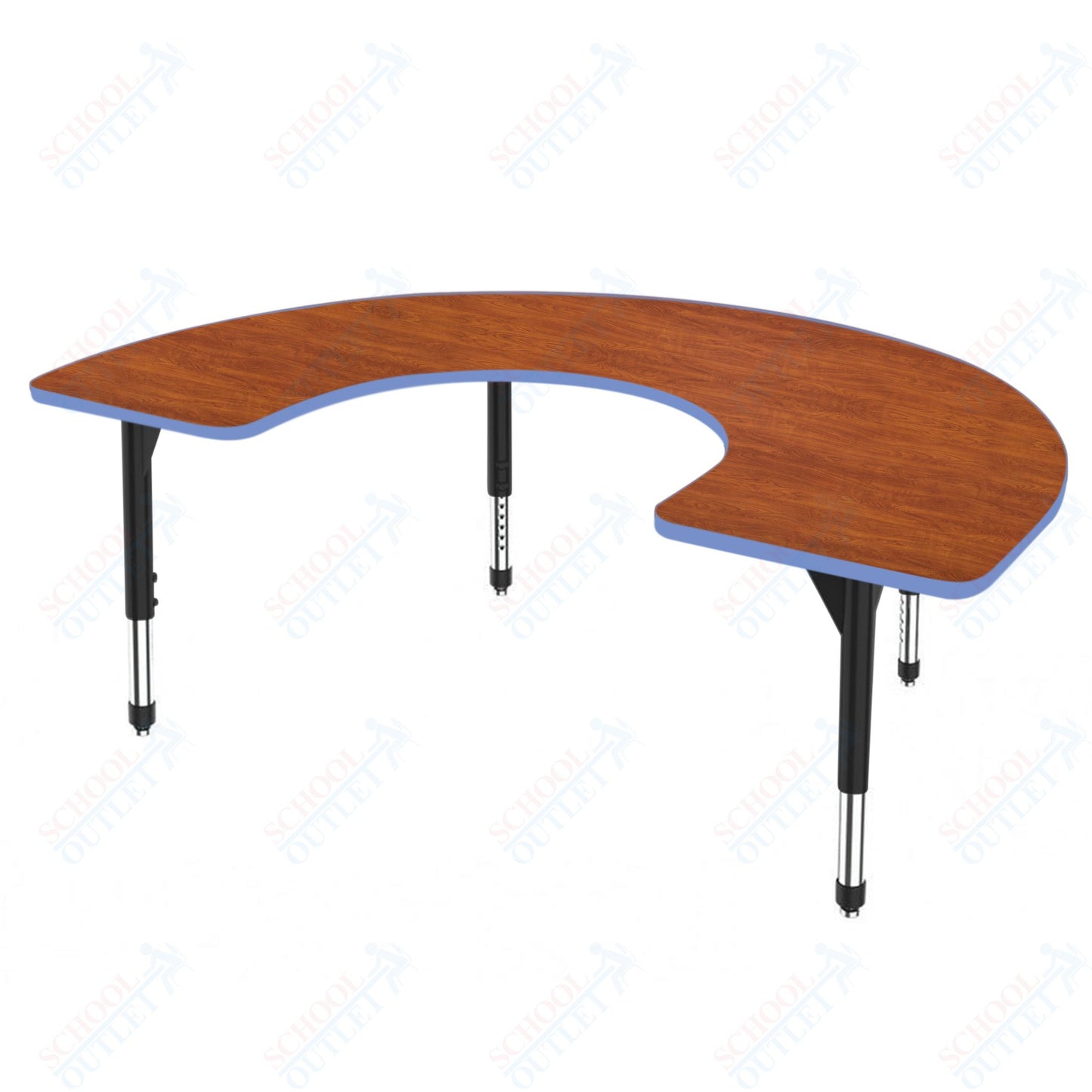 Marco Premier Series Horseshoe Activity Table 48" x 72" Adjustable Height 21"-31" (43-2227-MB)