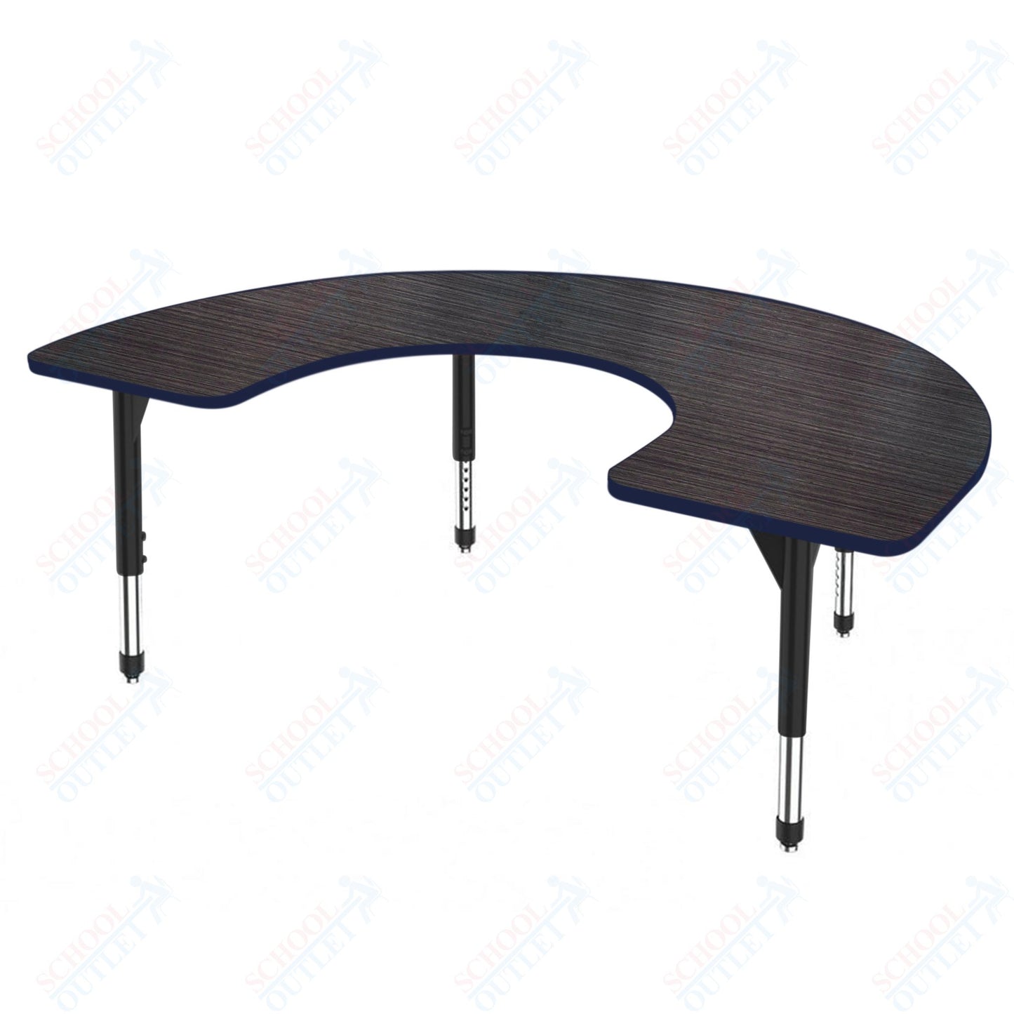 Marco Premier Series Horseshoe Activity Table 48" x 72" Adjustable Height 21"-31" (43-2227-MB)