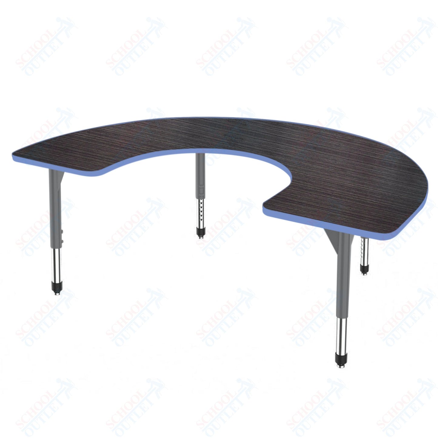 Marco Premier Series Horseshoe Activity Table 48" x 72" Adjustable Height 21"-31" (43-2227-MB)