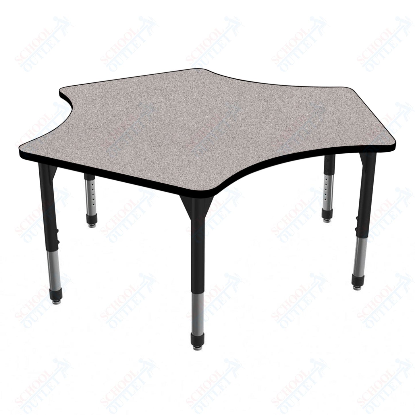 Marco Premier Series Delta Activity Table 60" x 60" Adjustable Height 21"-31" (43-2251-MB)