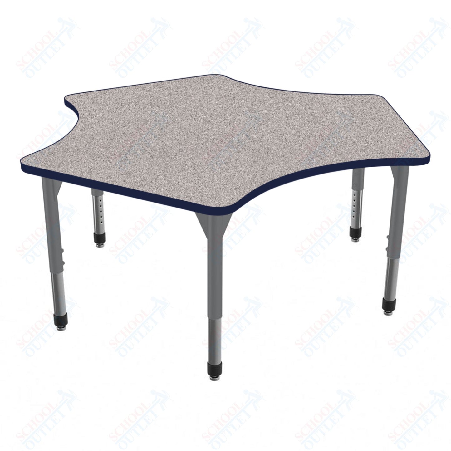 Marco Premier Series Delta Activity Table 60" x 60" Adjustable Height 21"-31" (43-2251-MB)