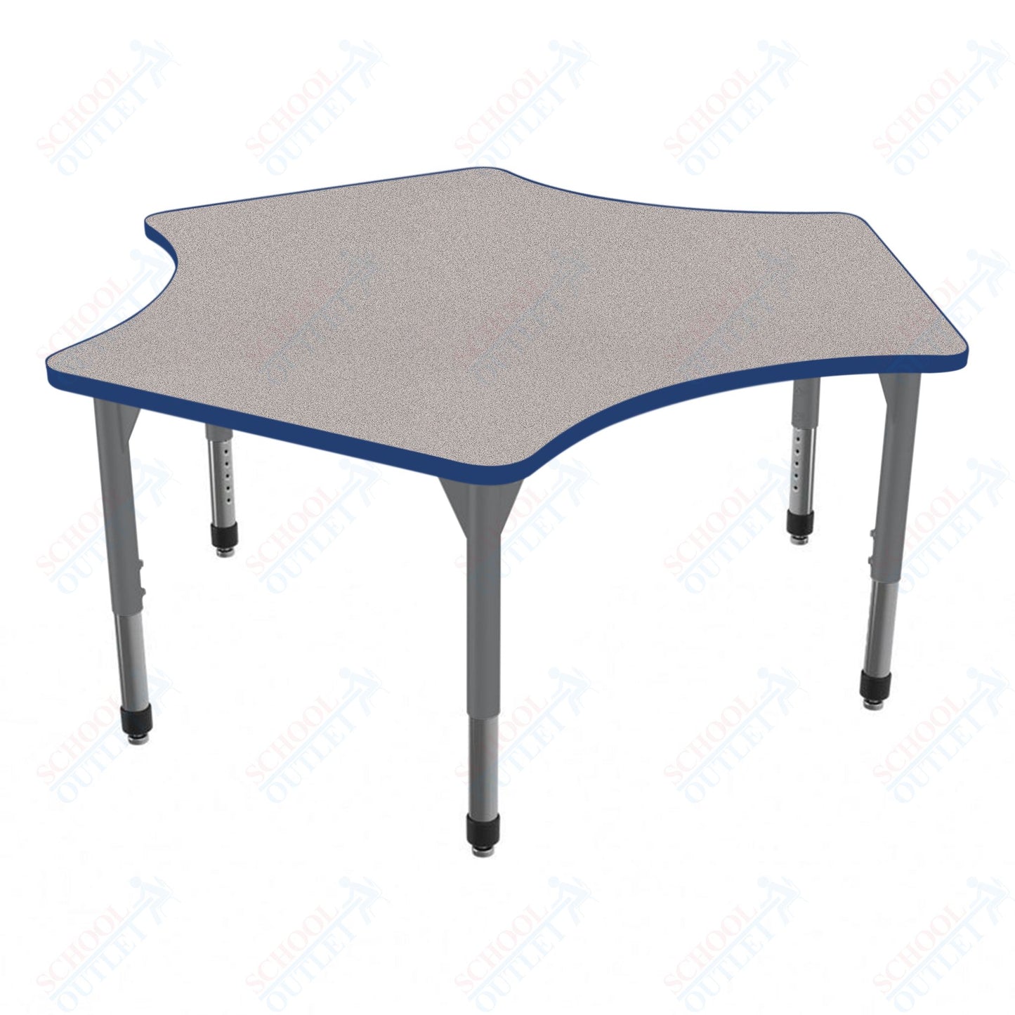 Marco Premier Series Delta Activity Table 60" x 60" Adjustable Height 21"-31" (43-2251-MB)