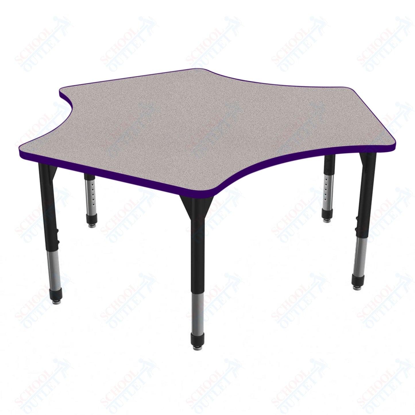 Marco Premier Series Delta Activity Table 60" x 60" Adjustable Height 21"-31" (43-2251-MB)