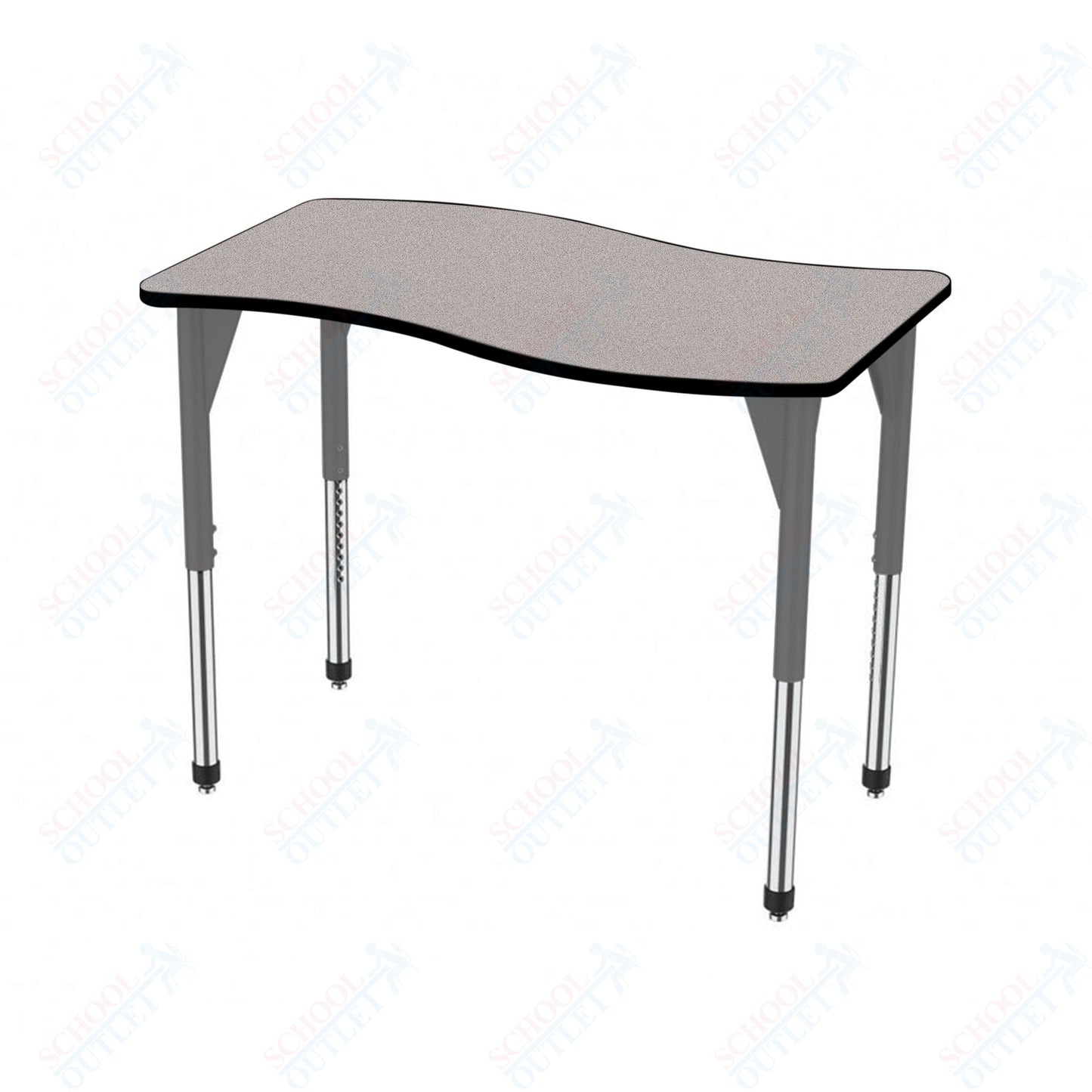 Marco Premier Series Wave Stand-Up Table 24" x 60" Adjustable Height 32"-42" (43-2257-MA)