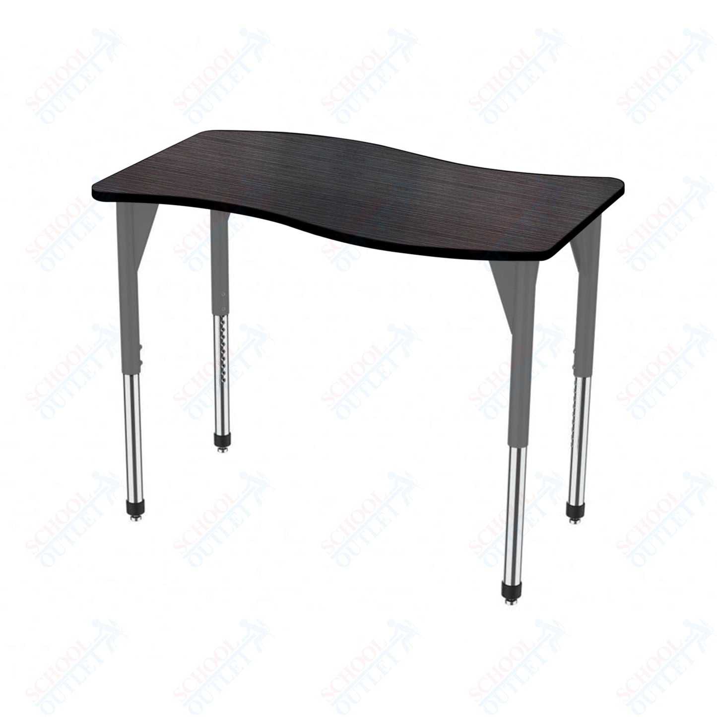 Marco Premier Series Wave Stand-Up Table 24" x 60" Adjustable Height 32"-42" (43-2257-MA)