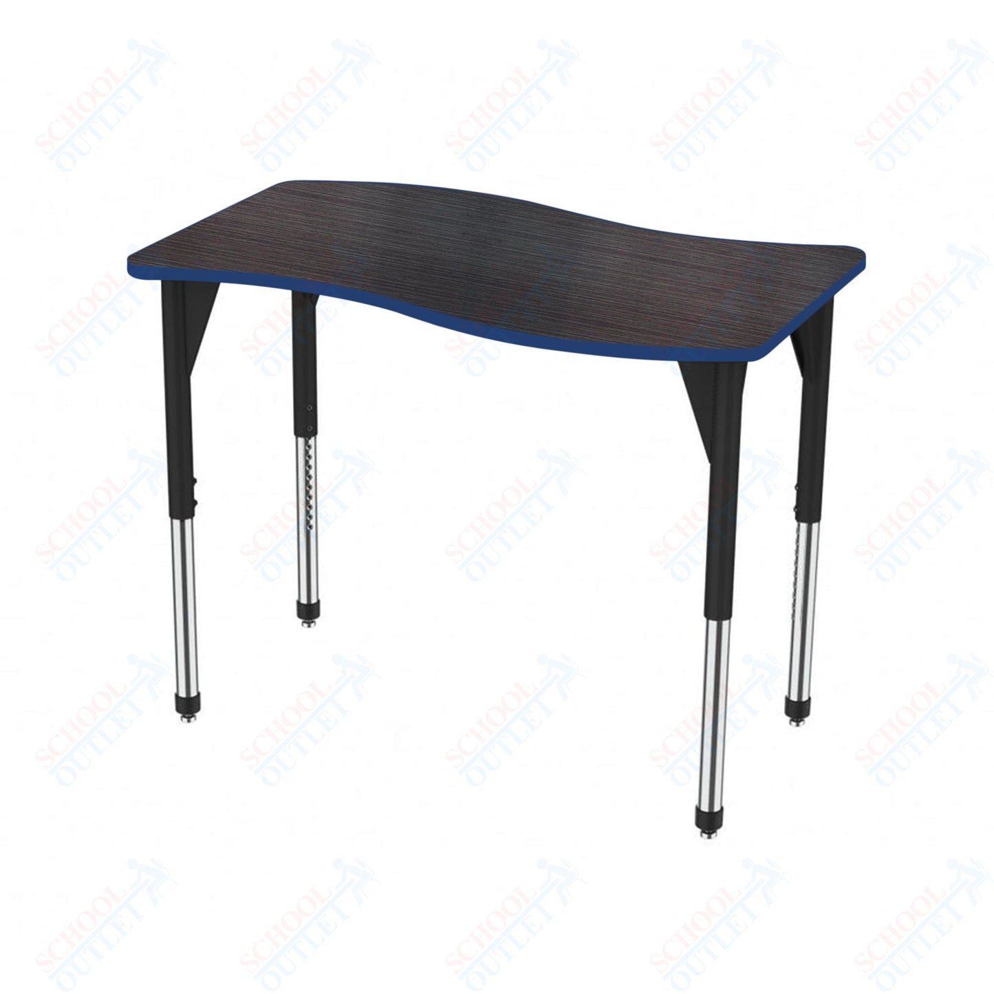 Marco Premier Series Wave Stand-Up Table 24" x 60" Adjustable Height 32"-42" (43-2257-MA)