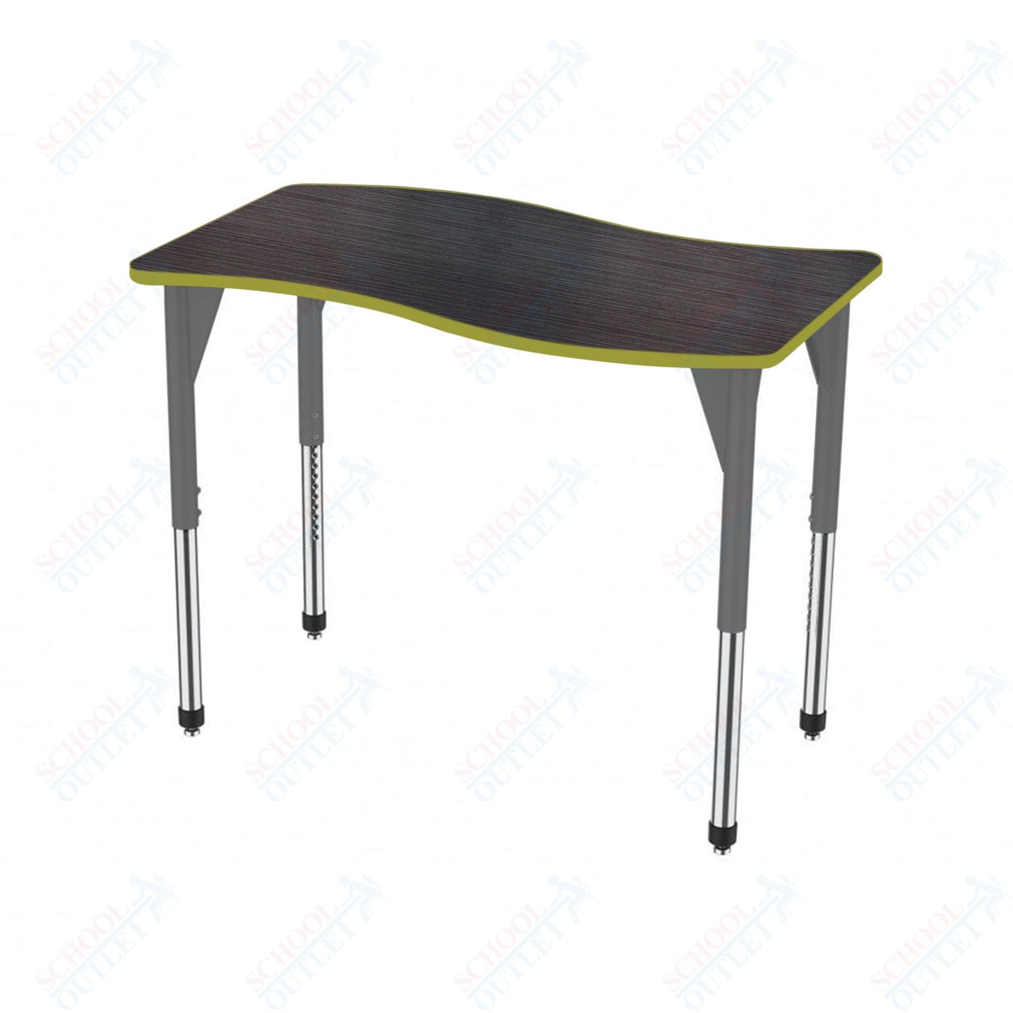 Marco Premier Series Wave Stand-Up Table 24" x 60" Adjustable Height 32"-42" (43-2257-MA)