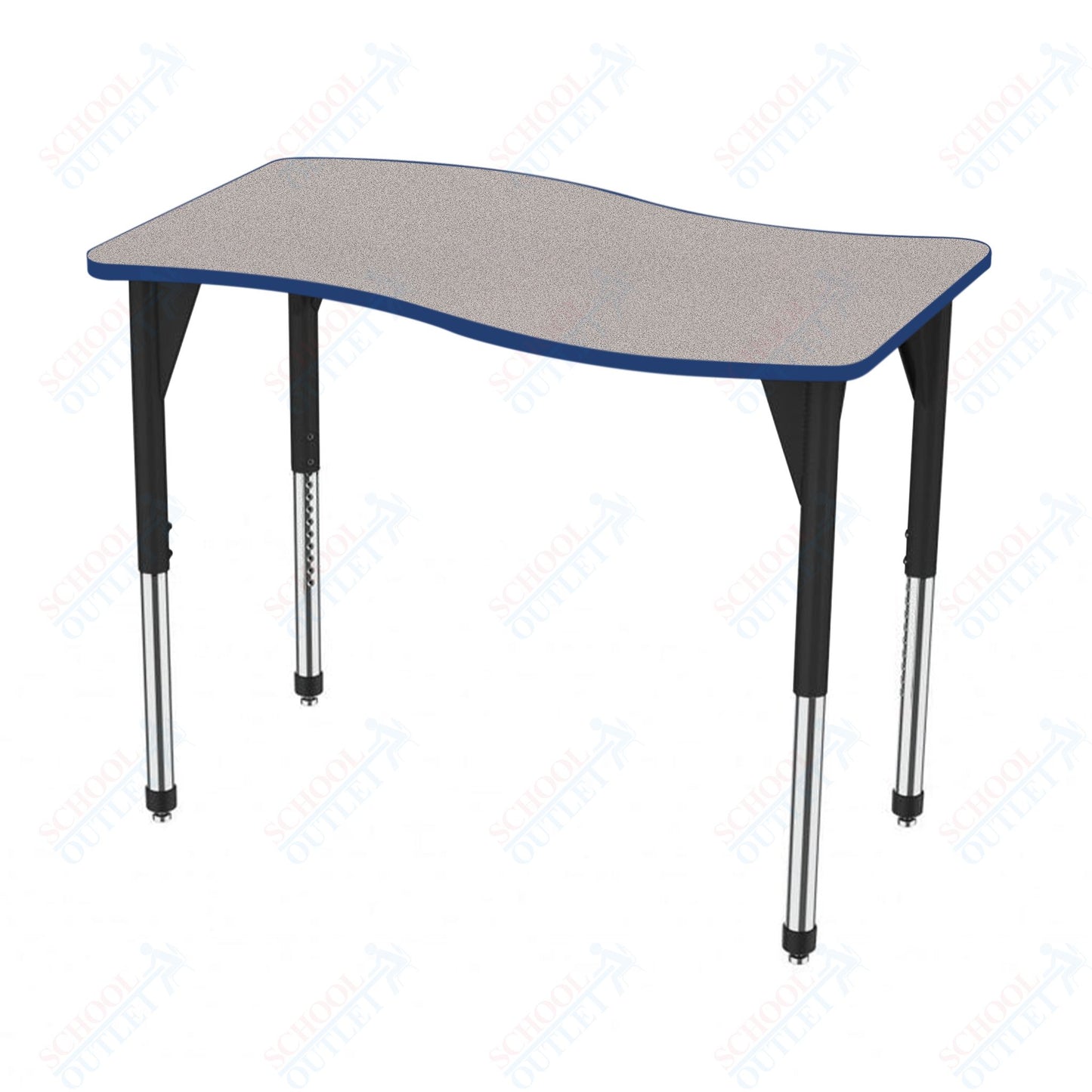 Marco Premier Series Wave Activity Table 30" x 54" Adjustable Height 21"-31" (43-2258-MB)