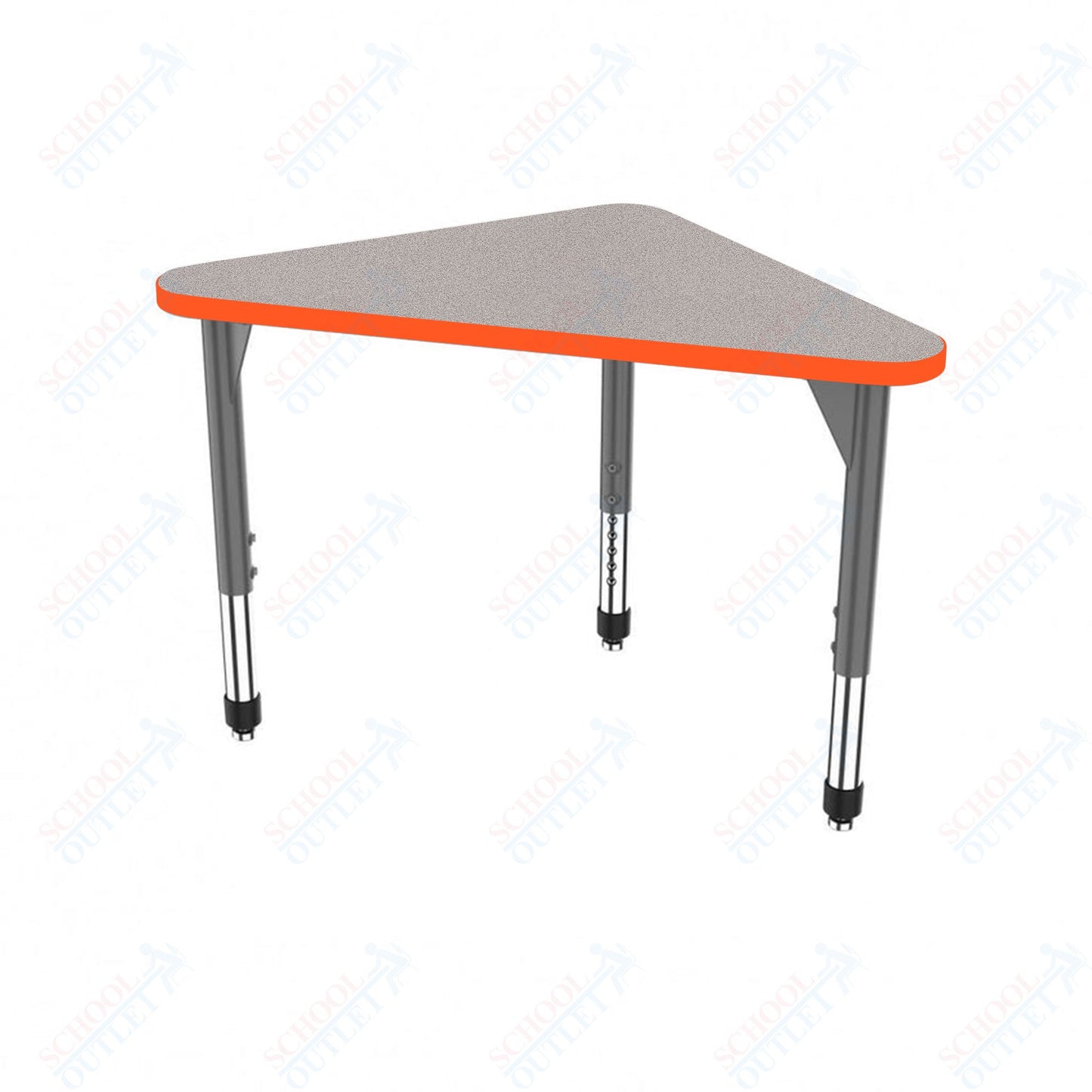 Marco Premier Series Triangle Collaborative Desk 23" x 40" Adjustable Height 21"-31" (43-2272-MB)