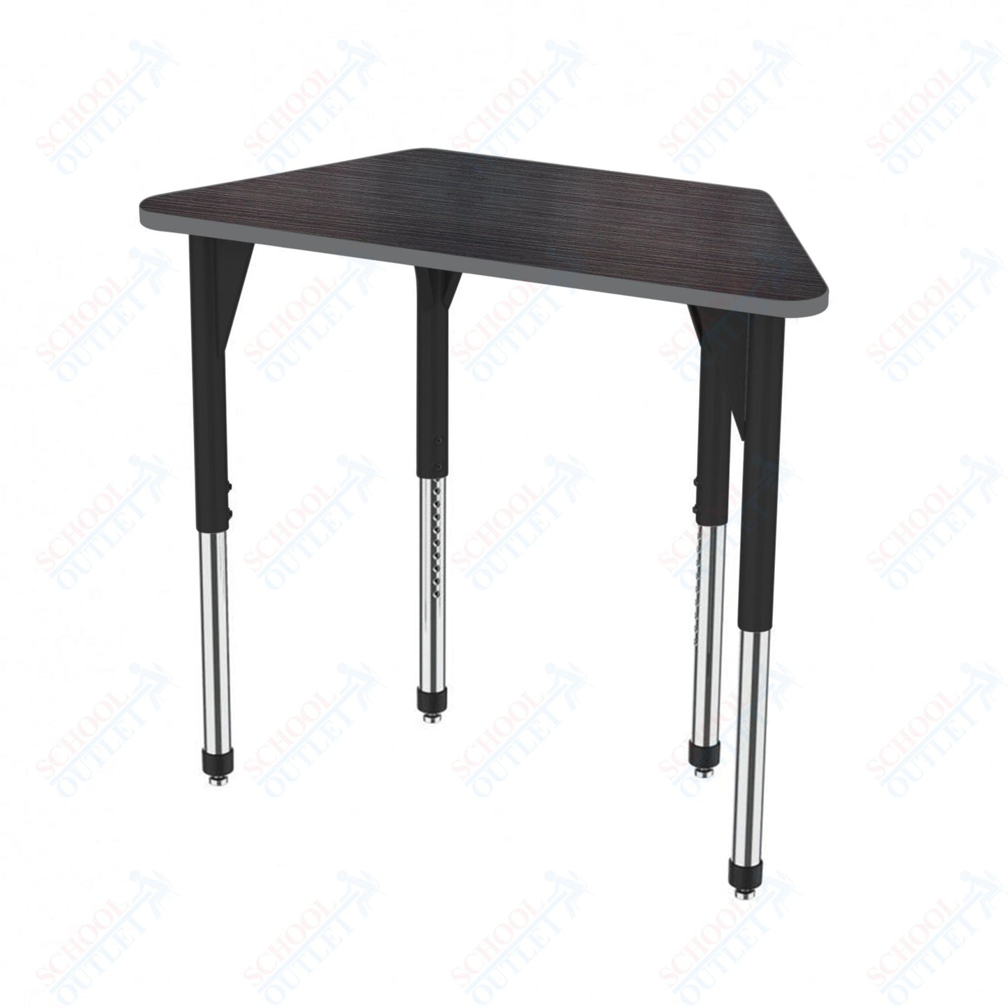 Marco Premier Series Trapezoid Stand-Up Table 24" x 48" Adjustable Height 32"-42" (43-2276-MA)