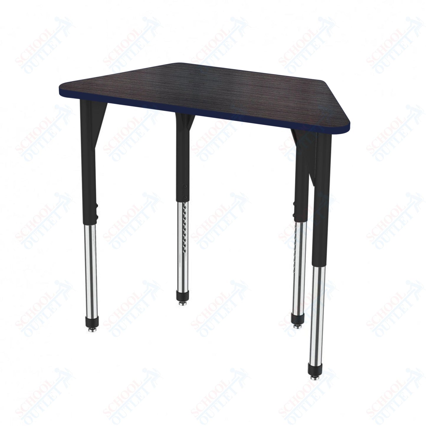 Marco Premier Series Trapezoid Stand-Up Table 24" x 48" Adjustable Height 32"-42" (43-2276-MA)