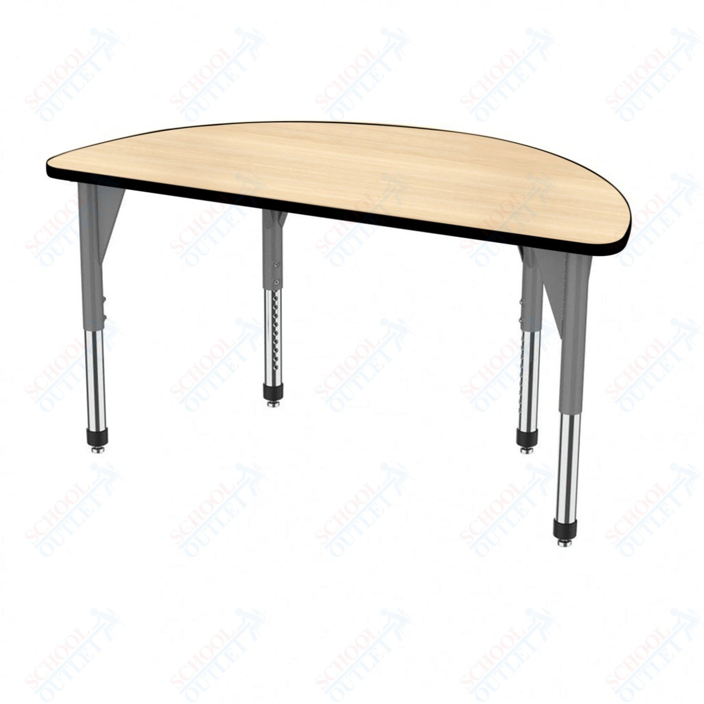 Marco Premier Series 60" Half Round Activity Table Adjustable Height 21"-31" (43-2278-MB)