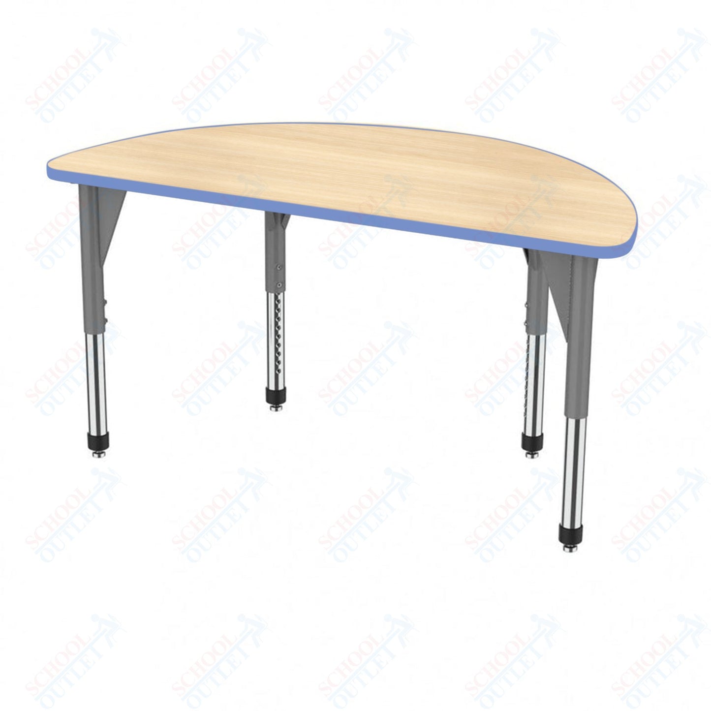 Marco Premier Series 60" Half Round Activity Table Adjustable Height 21"-31" (43-2278-MB)