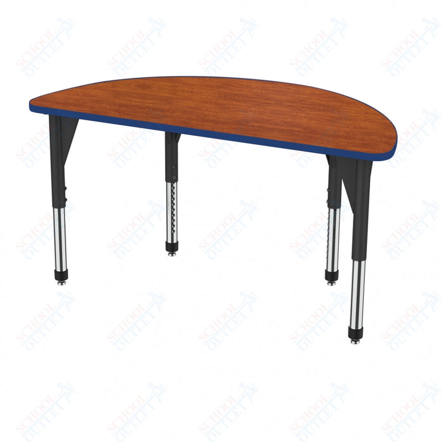 Marco Premier Series 60" Half Round Activity Table Adjustable Height 21"-31" (43-2278-MB)