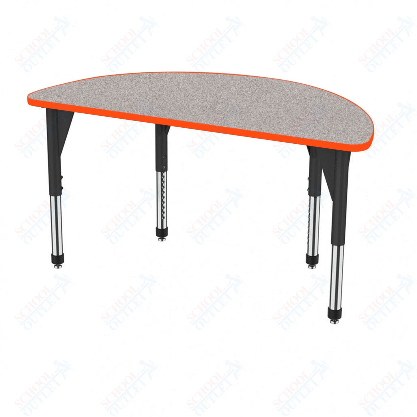 Marco Premier Series 60" Half Round Activity Table Adjustable Height 21"-31" (43-2278-MB)