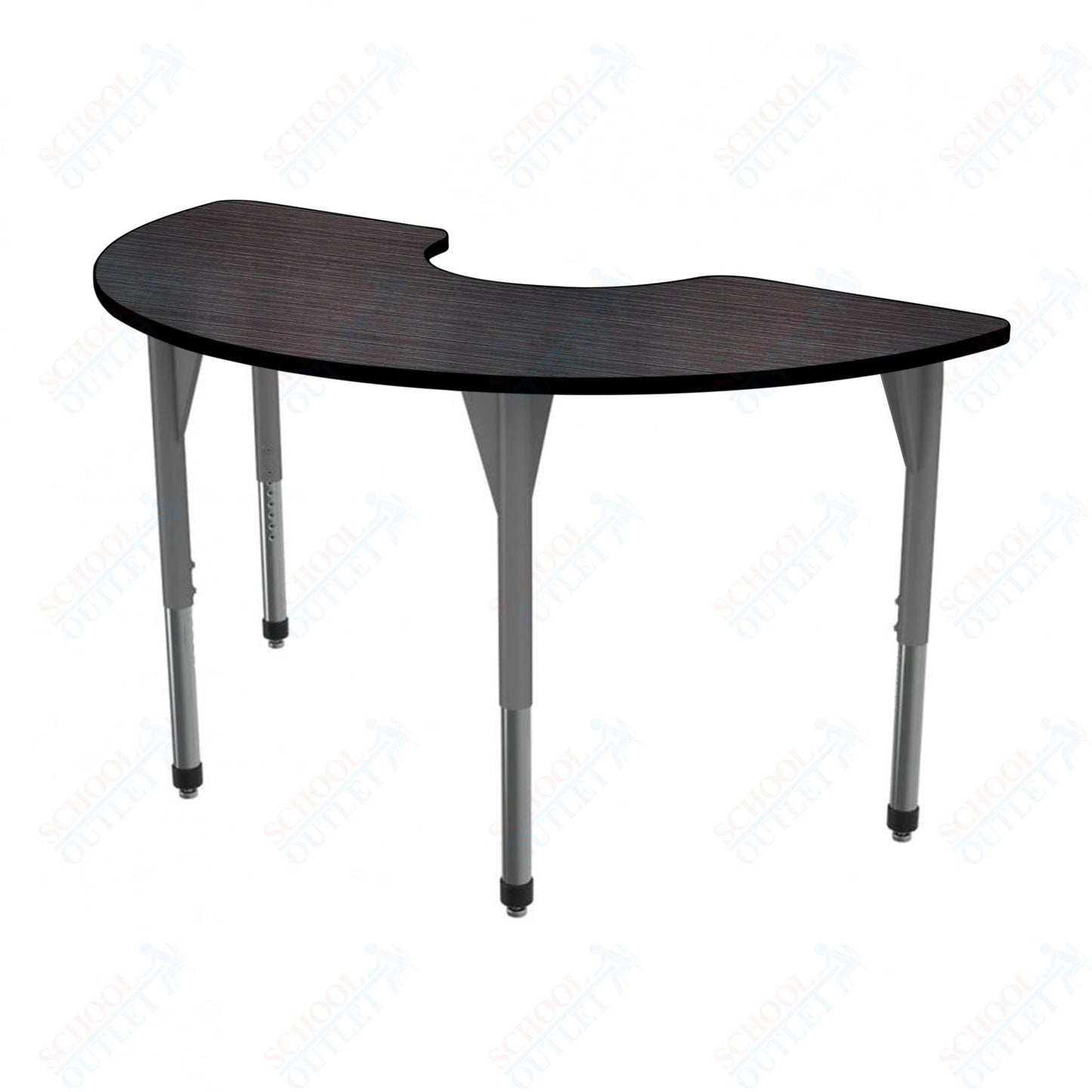 Marco Premier Series Half Moon Stand-Up Table 36" x 72" Adjustable Height 32"-42" (43-2279-MA)