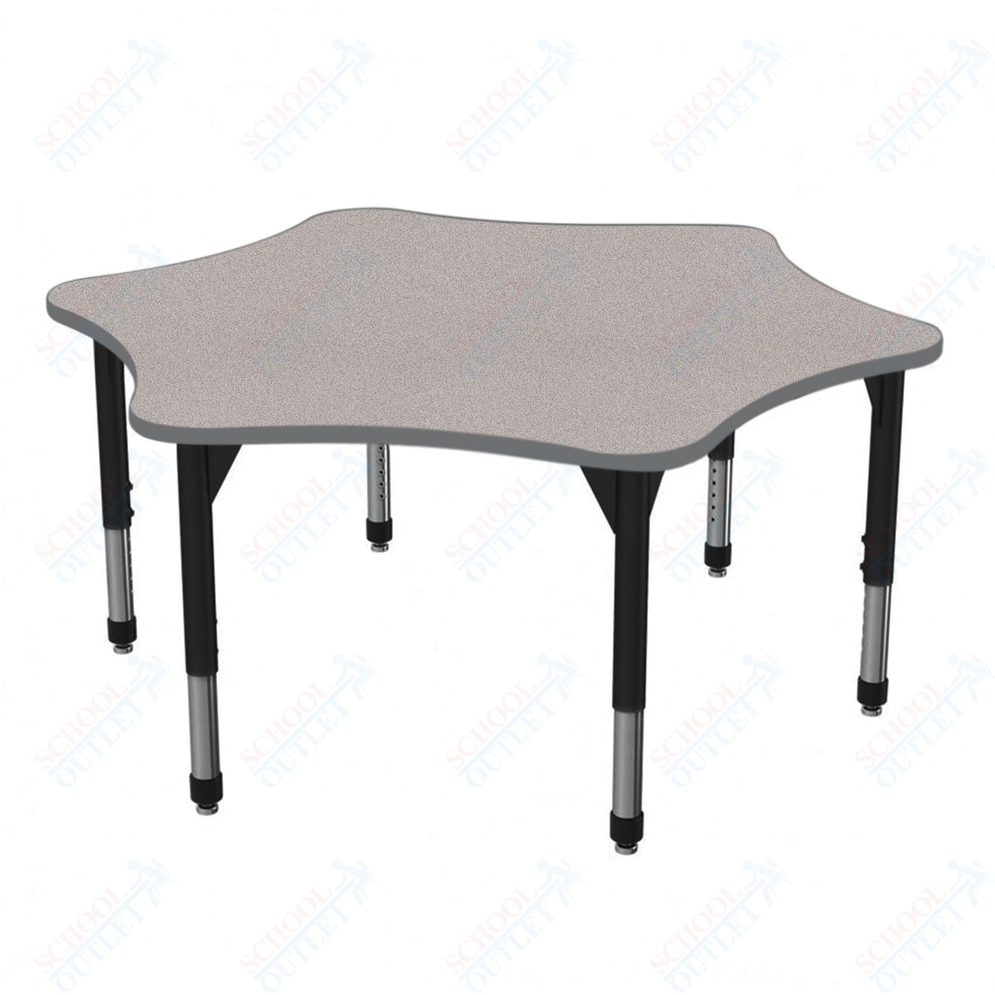 Marco Premier Series 60" 6-Star Activity Table Adjustable Height 21"-31" (43-2282-MB)