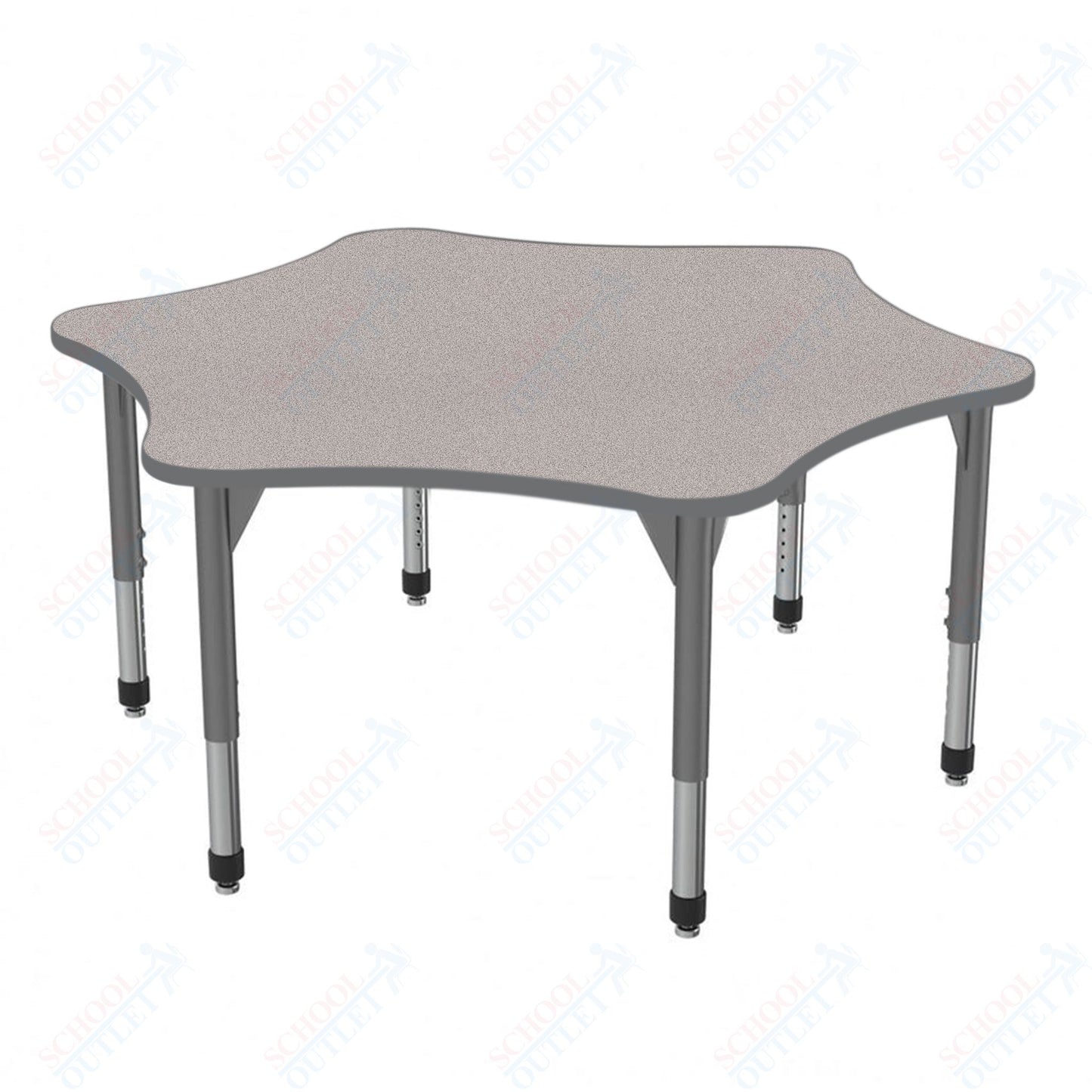 Marco Premier Series 60" 6-Star Activity Table Adjustable Height 21"-31" (43-2282-MB)