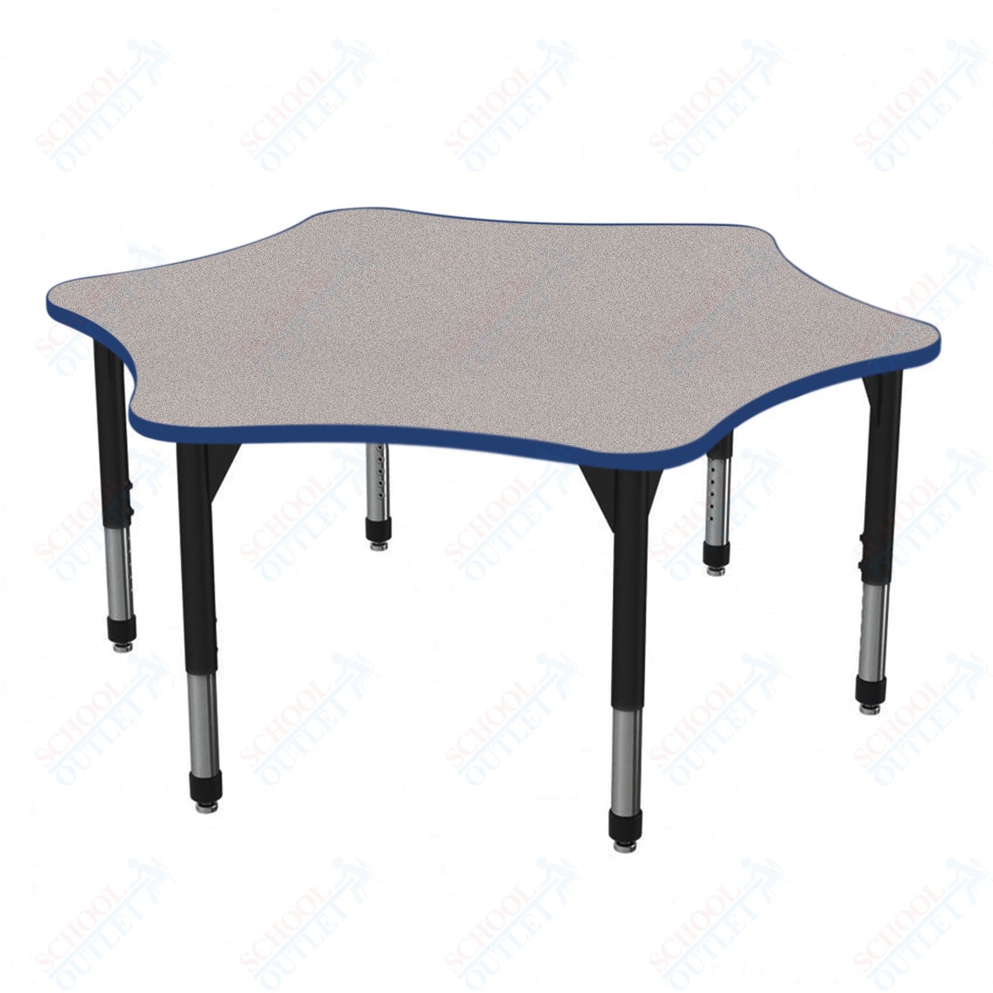 Marco Premier Series 60" 6-Star Activity Table Adjustable Height 21"-31" (43-2282-MB)