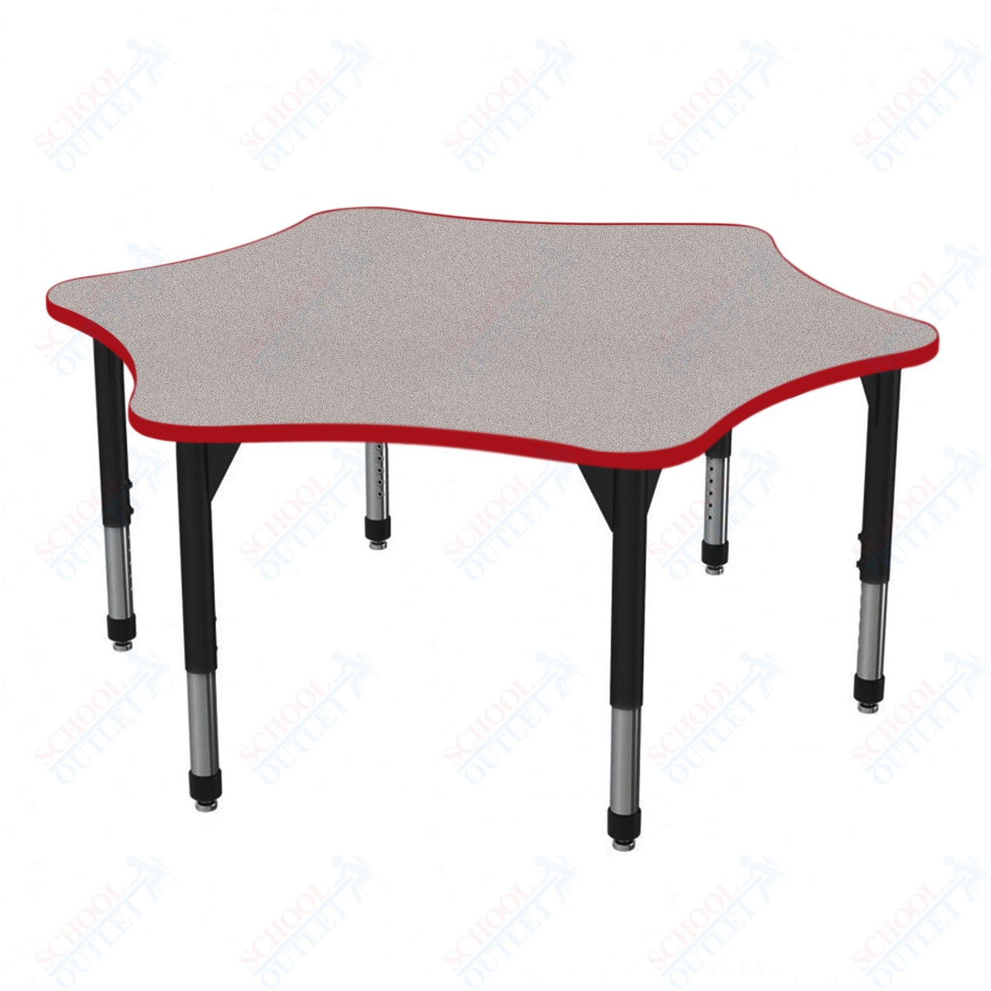 Marco Premier Series 60" 6-Star Activity Table Adjustable Height 21"-31" (43-2282-MB)