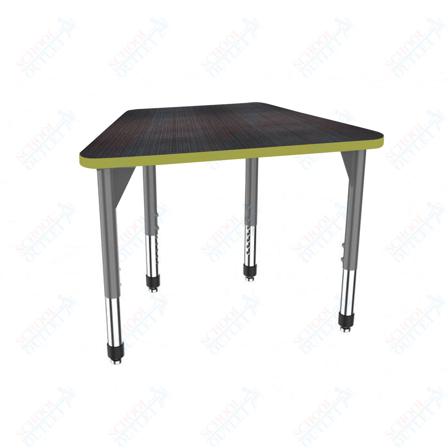 Marco Premier Series Trapezoid Collaborative Desk 36" x 23" Adjustable Height 21"-31" (43-2284-MB)