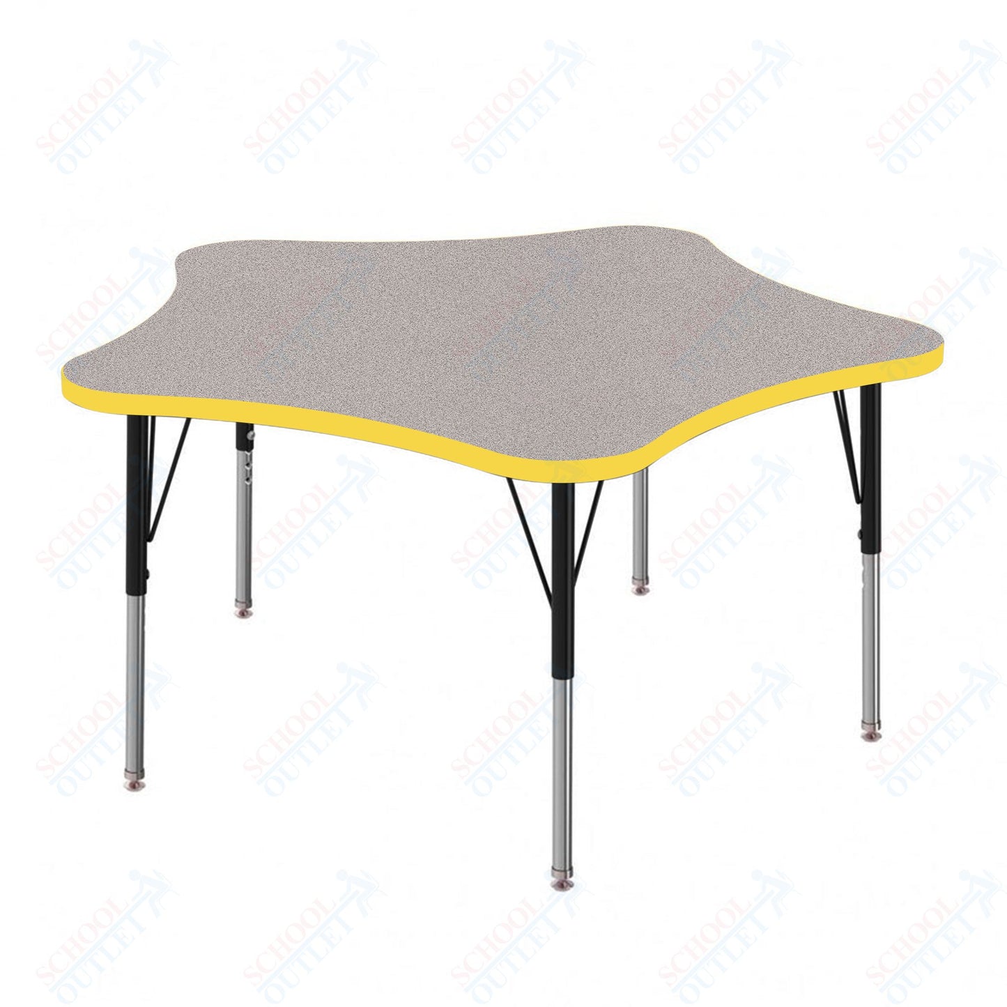 Marco MG2200 Series 48" 5-Star Preschool Table Adjustable Height 16"-24" (MG2280-MA)