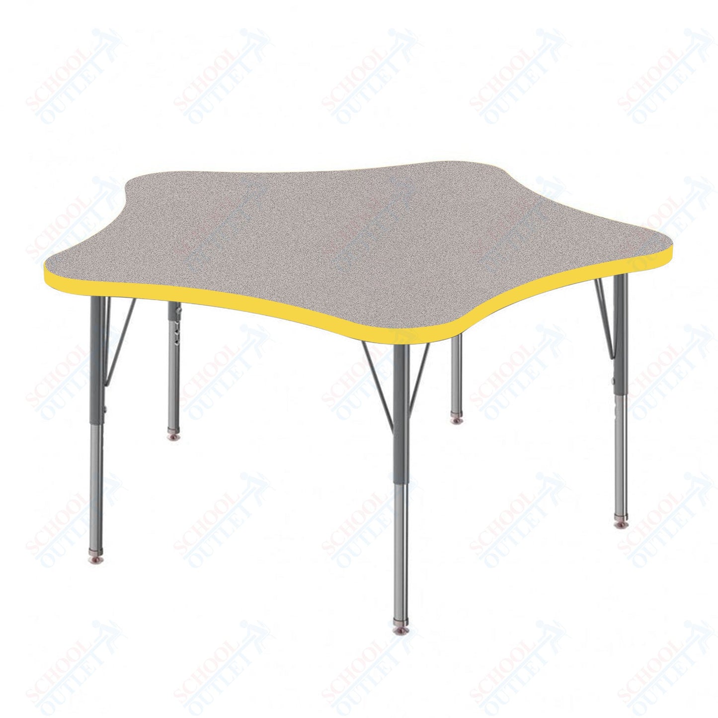 Marco MG2200 Series 48" 5-Star Preschool Table Adjustable Height 16"-24" (MG2280-MA)