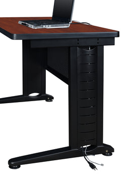 Regency Fusion 72" x 24" Teachers Desk with Double Pedestal Drawer Unit