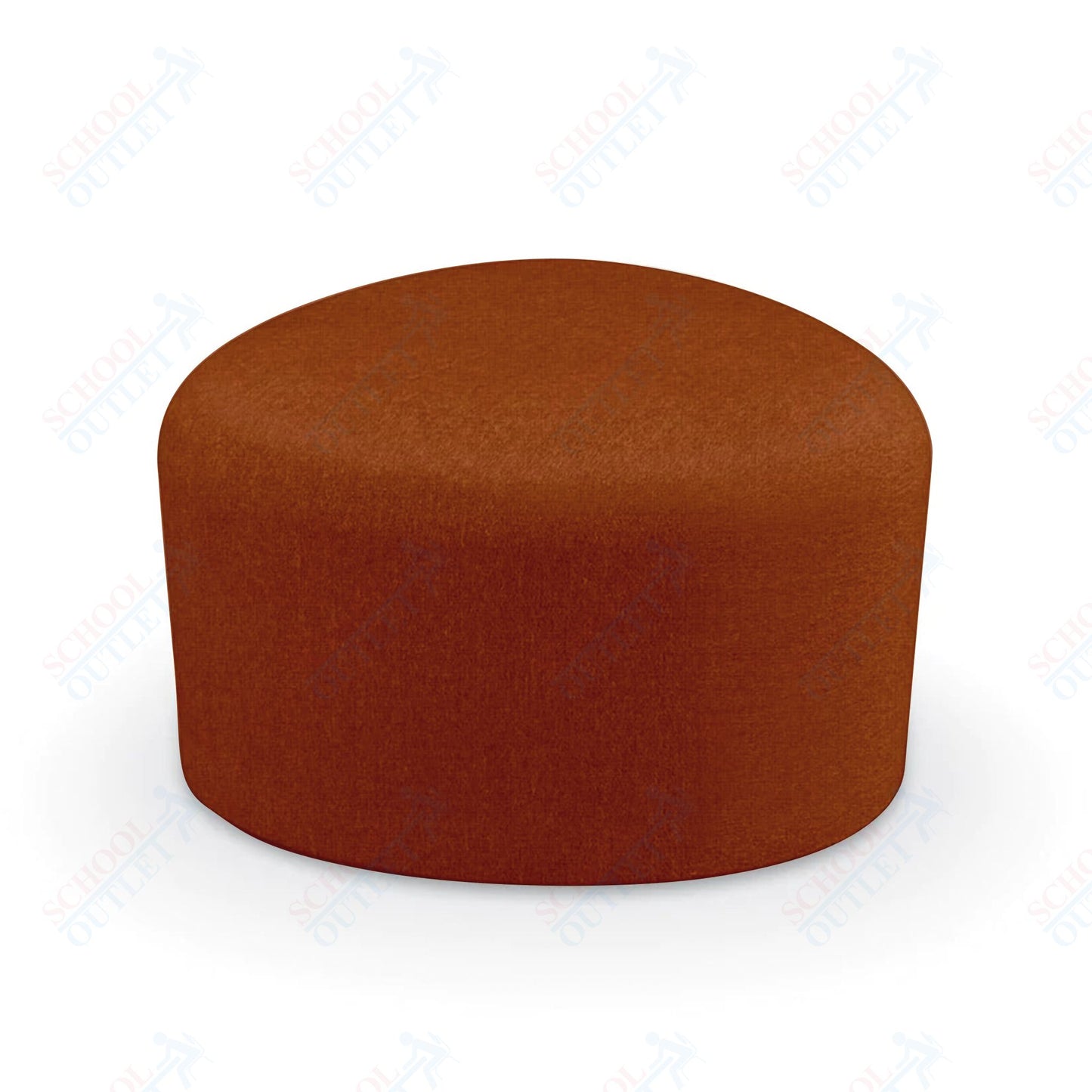 Mooreco Akt Soft Seating Lounge Small Ottoman - Grade 02 Fabric and Powder Coated Sled Legs