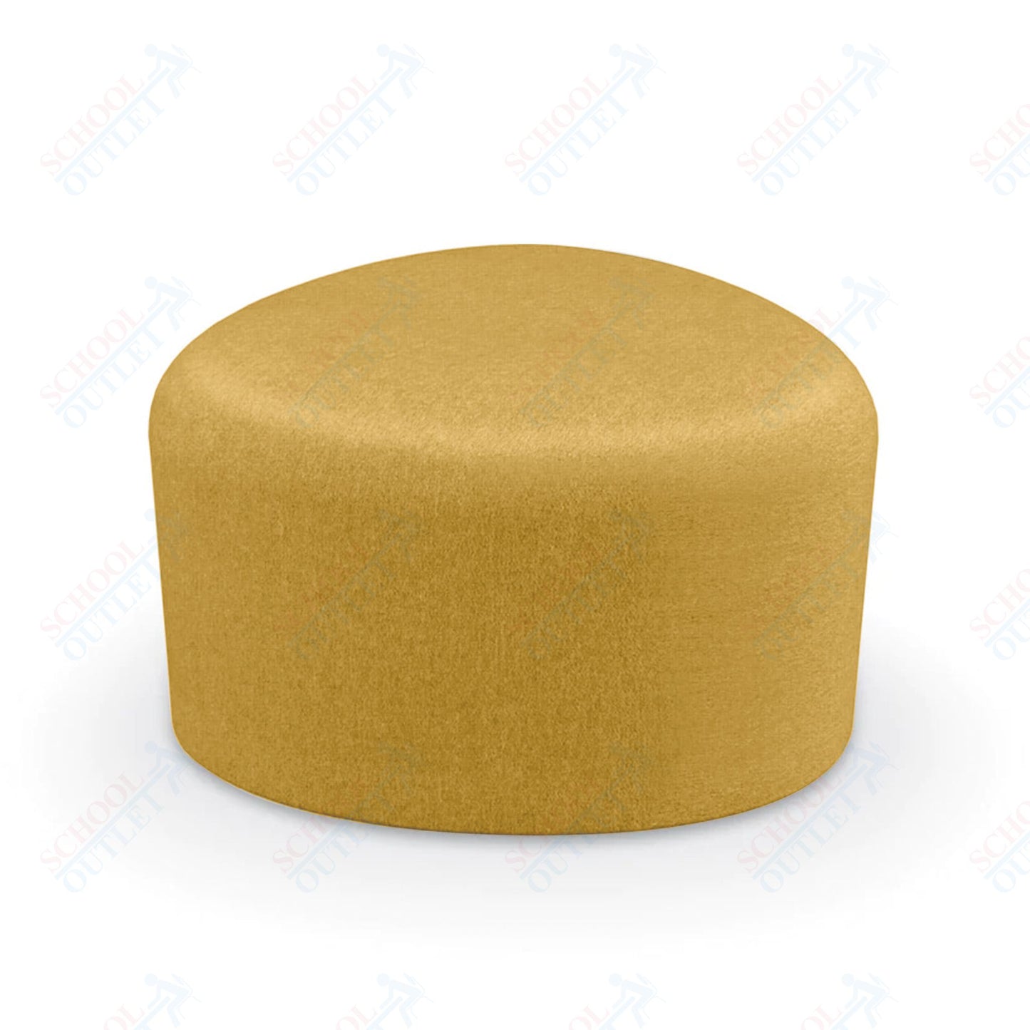 Mooreco Akt Soft Seating Lounge Small Ottoman - Grade 02 Fabric and Powder Coated Sled Legs