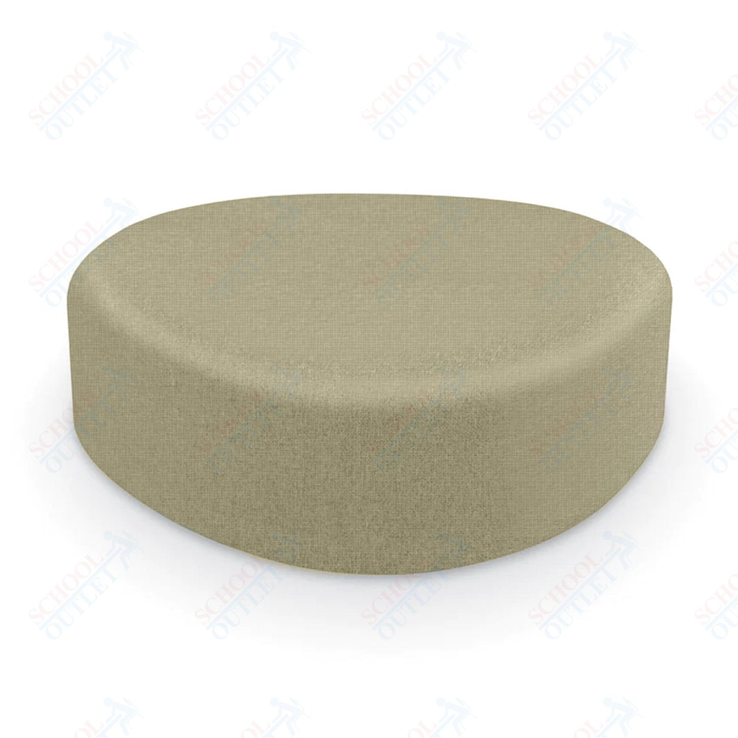 Mooreco Akt Soft Seating Lounge Large Ottoman - Grade 02 Fabric and Powder Coated Sled Legs