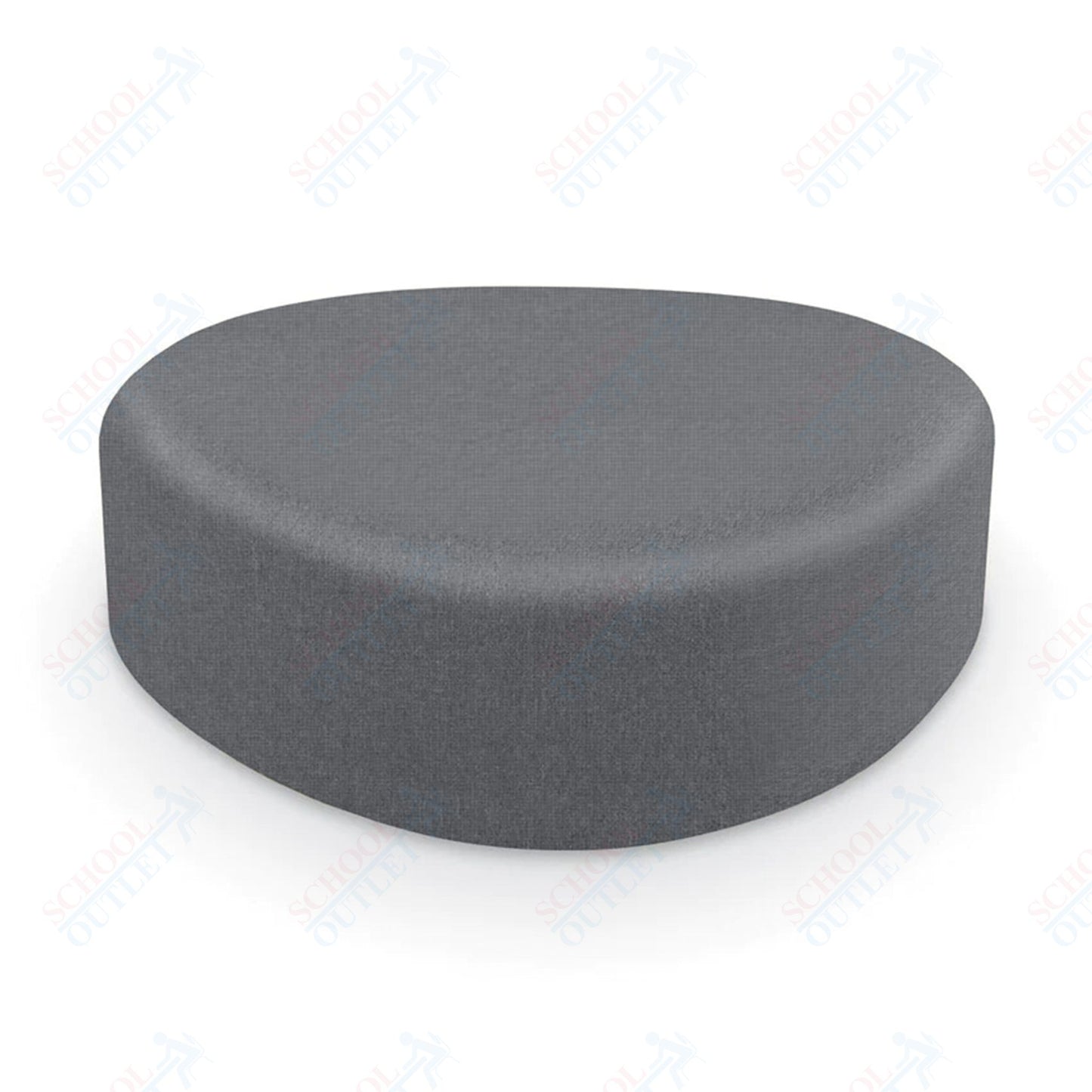 Mooreco Akt Soft Seating Lounge Large Ottoman - Grade 02 Fabric and Powder Coated Sled Legs