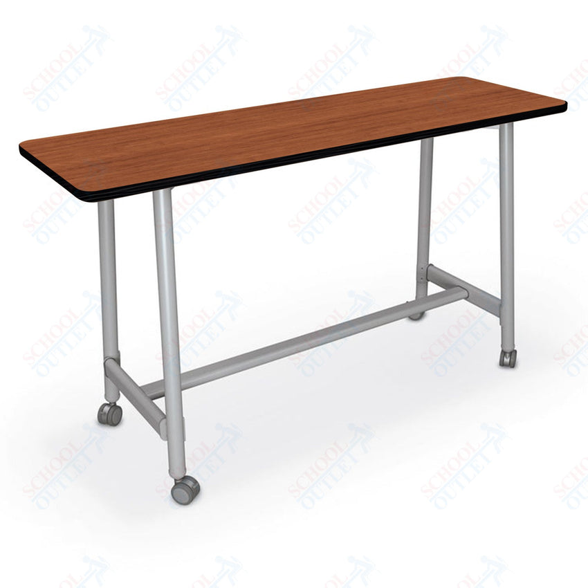 Mooreco Akt Table – 20"D x 72"W Rectangle, Laminate Top, Fixed Height Available in 29"H, 36"H, or 42"H - SchoolOutlet