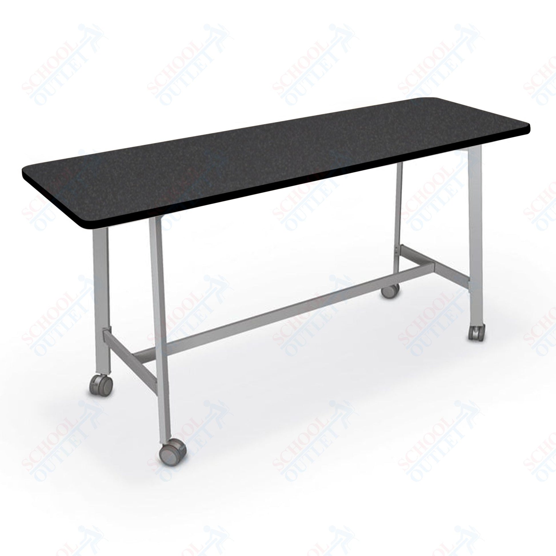 Mooreco Akt Table – 20"D x 72"W Rectangle, Laminate Top, Fixed Height Available in 29"H, 36"H, or 42"H - SchoolOutlet