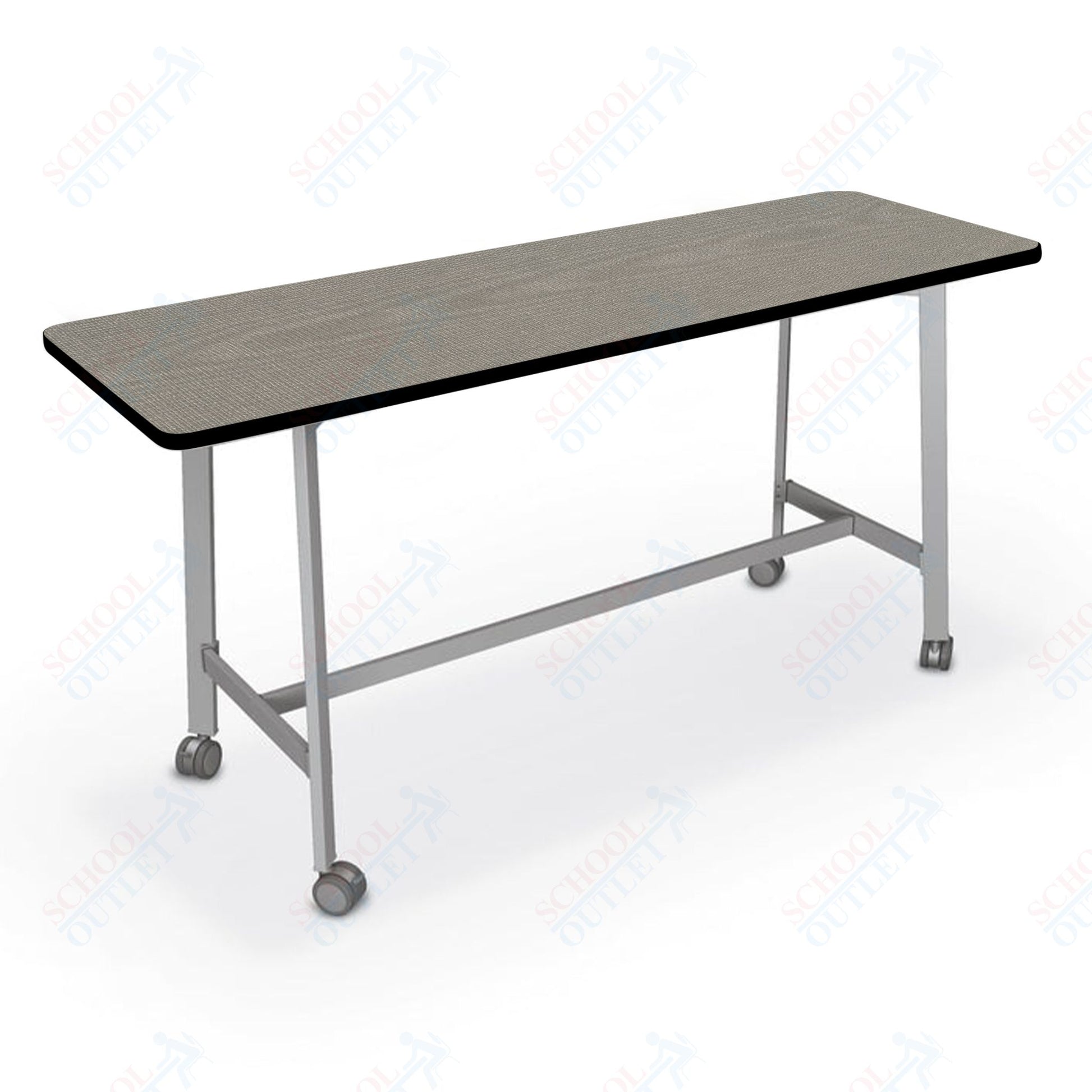 Mooreco Akt Table – 20"D x 72"W Rectangle, Laminate Top, Fixed Height Available in 29"H, 36"H, or 42"H - SchoolOutlet