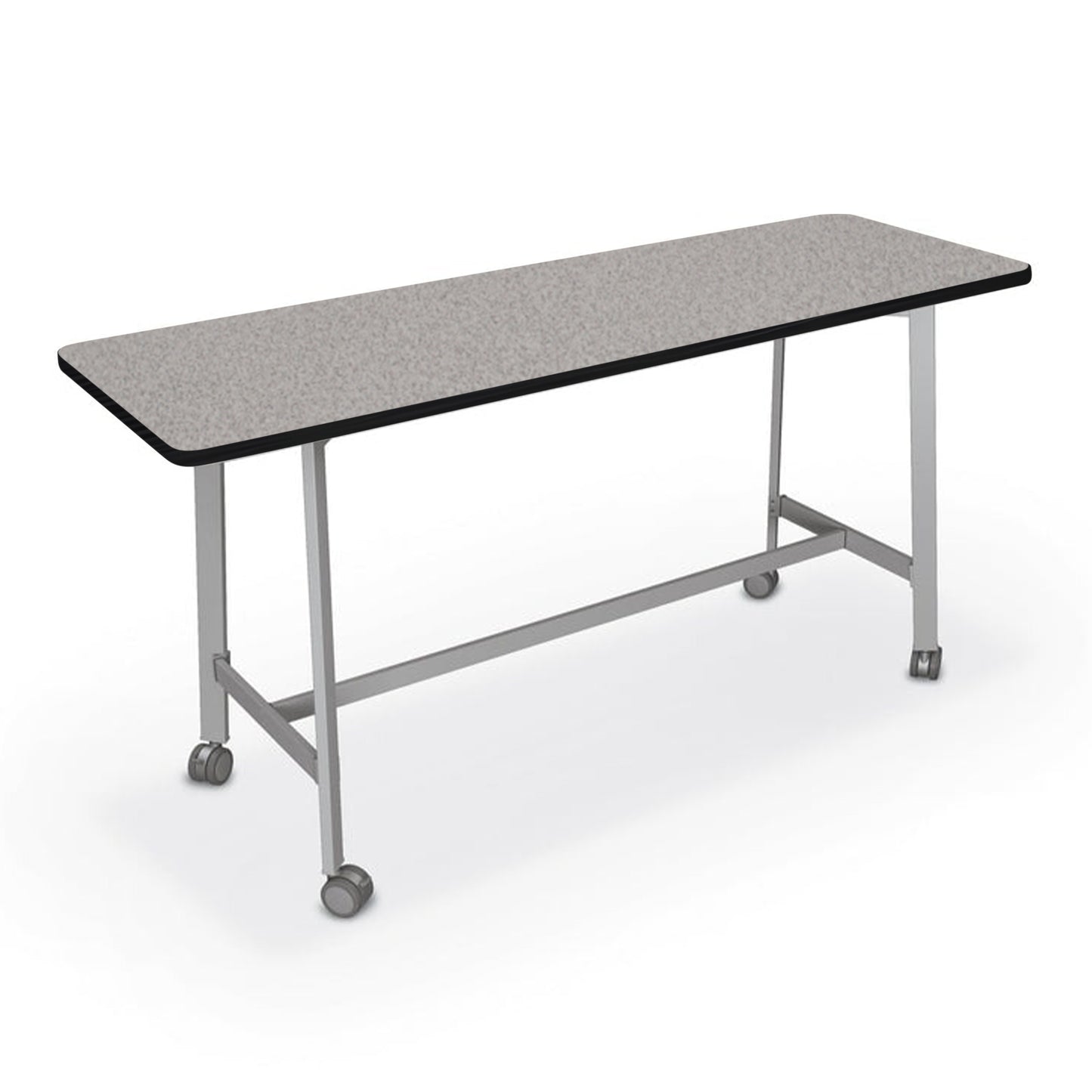 Mooreco Akt Table – 24"D x 72"W Rectangle, Laminate Top, Fixed Height Available in 29"H, 36"H, or 42"H