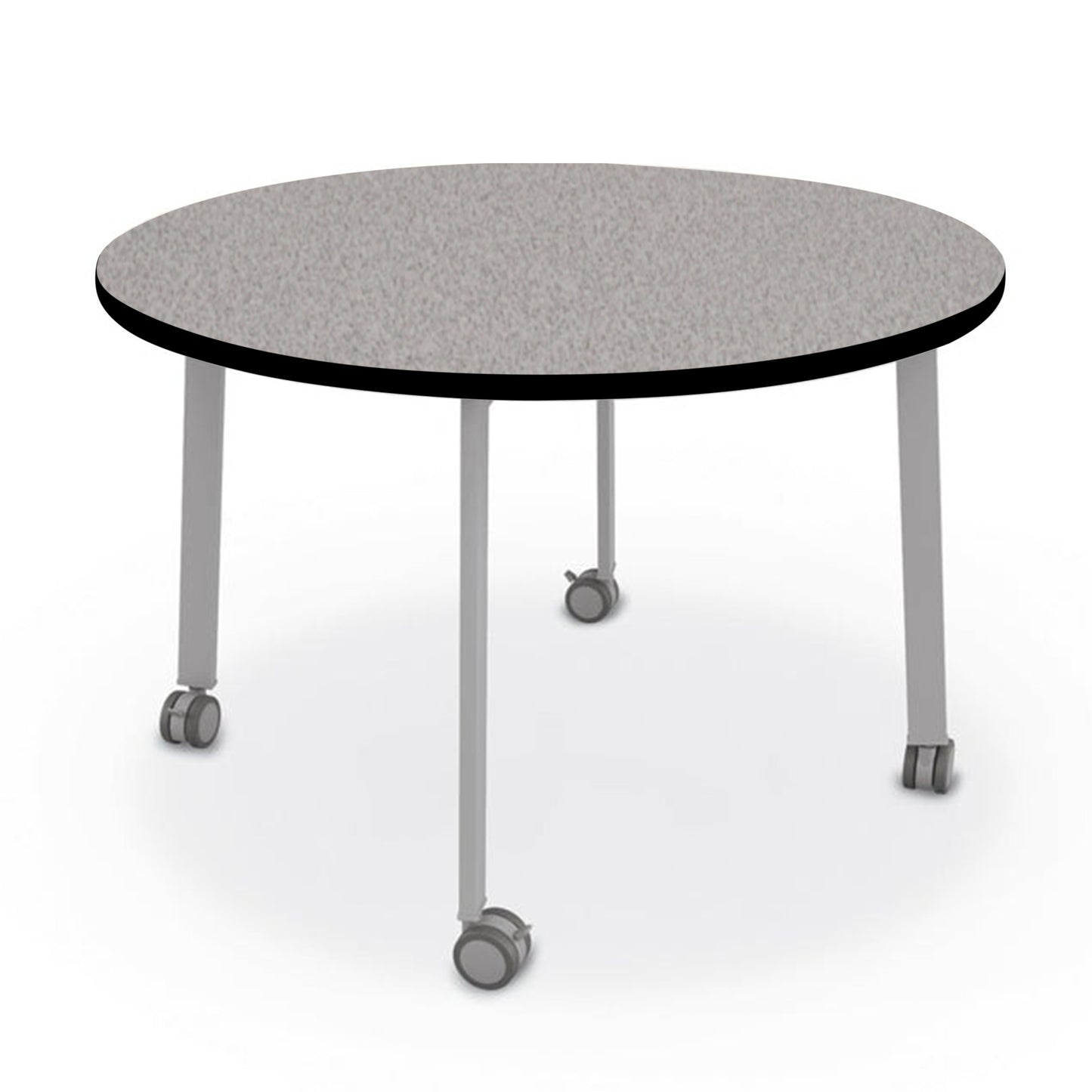 Mooreco Akt Table – 48" Round, Laminate Top, Fixed Height Available in 29"H, 36"H, or 42"H
