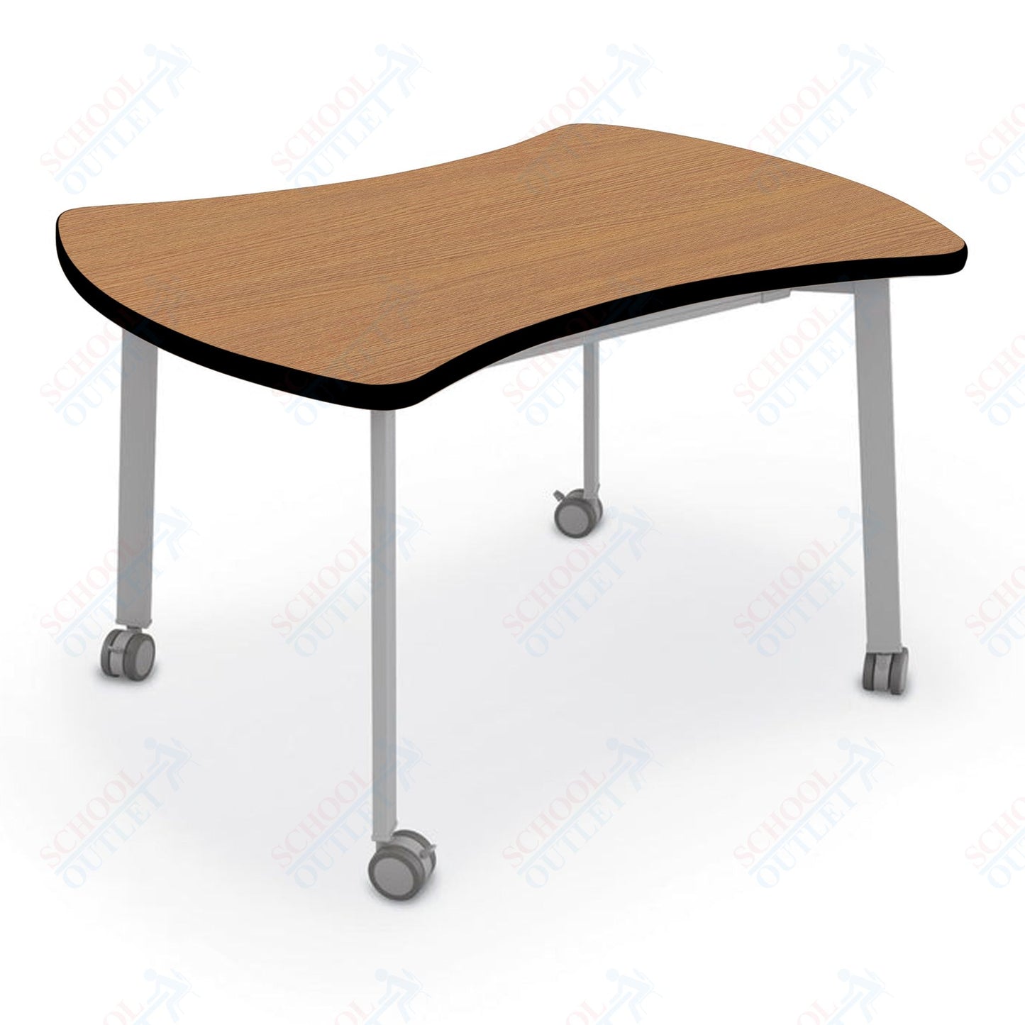 Mooreco Akt Table – Quad, Laminate Top, Fixed Height Available in 29"H, 36"H, or 42"H - SchoolOutlet