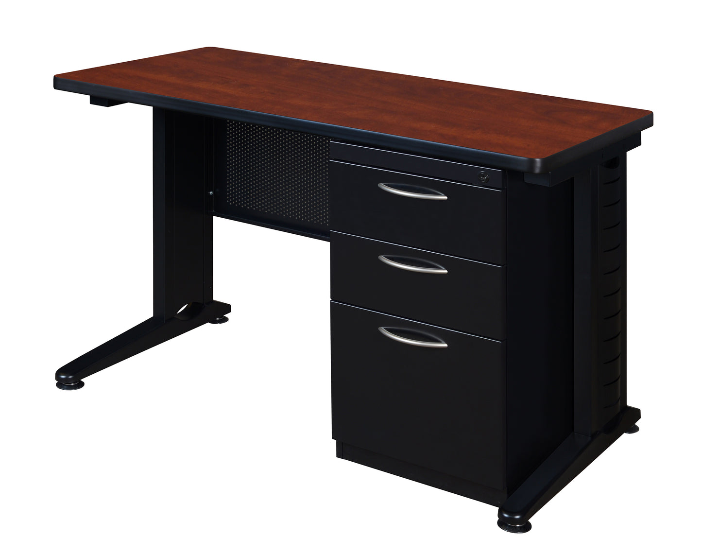 Regency Fusion 48" x 24" Teachers Desk with Single Pedestal Drawer Unit