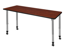 Regency Kee 60 x 24 in. Height Adjustable Mobile Classroom Activity Table
