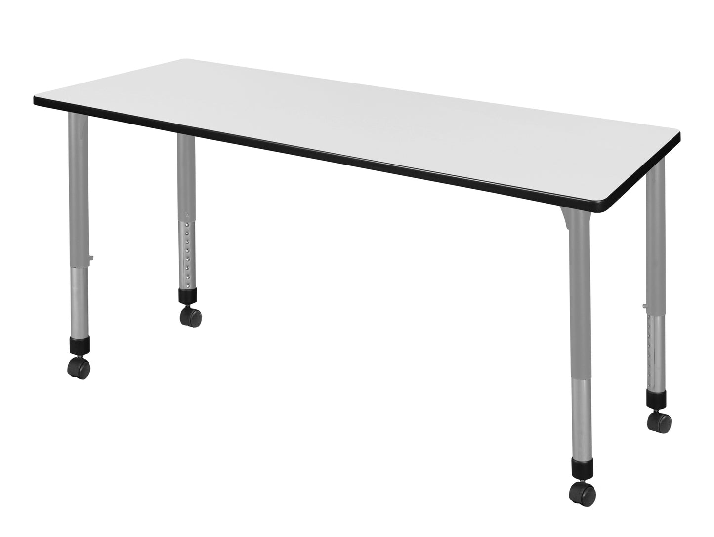 Regency Kee 60 x 24 in. Height Adjustable Mobile Classroom Activity Table