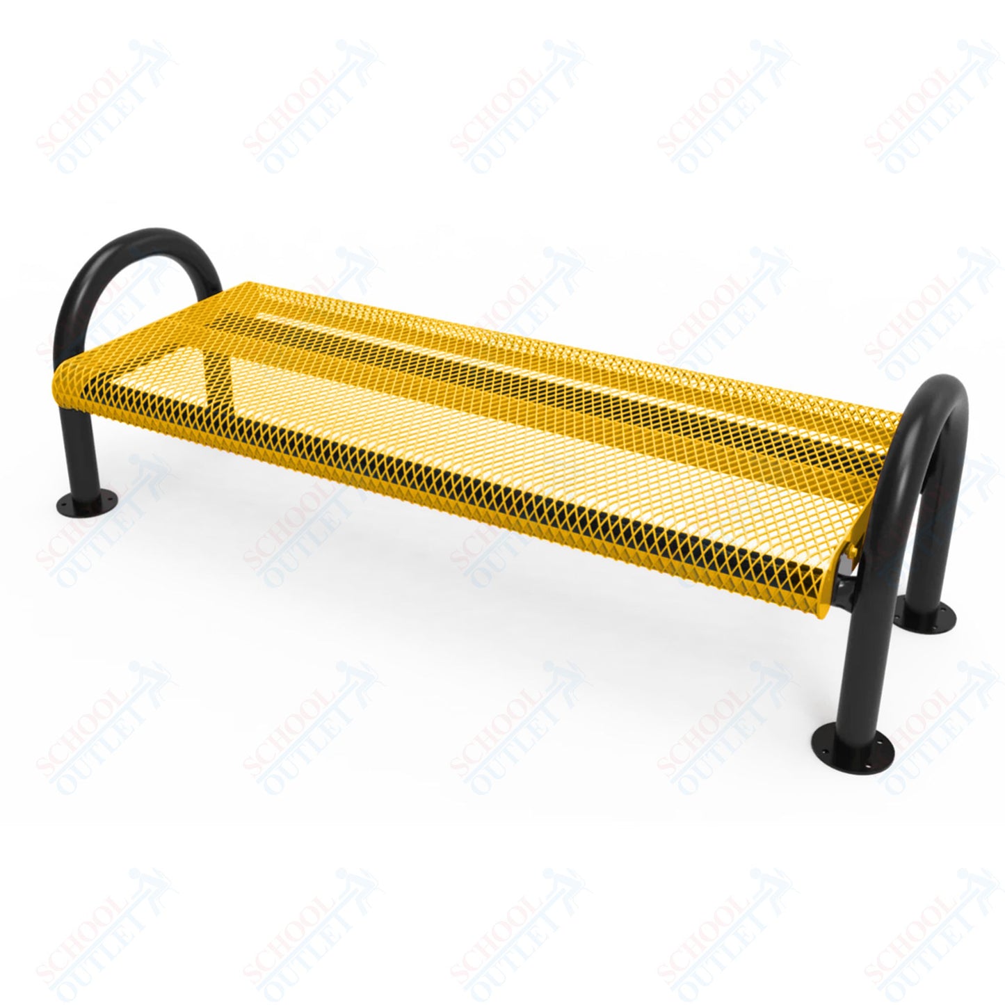 MyTcoat - Outdoor Bench without Back - Surface Mount 4' L (MYT-BMD04-60)