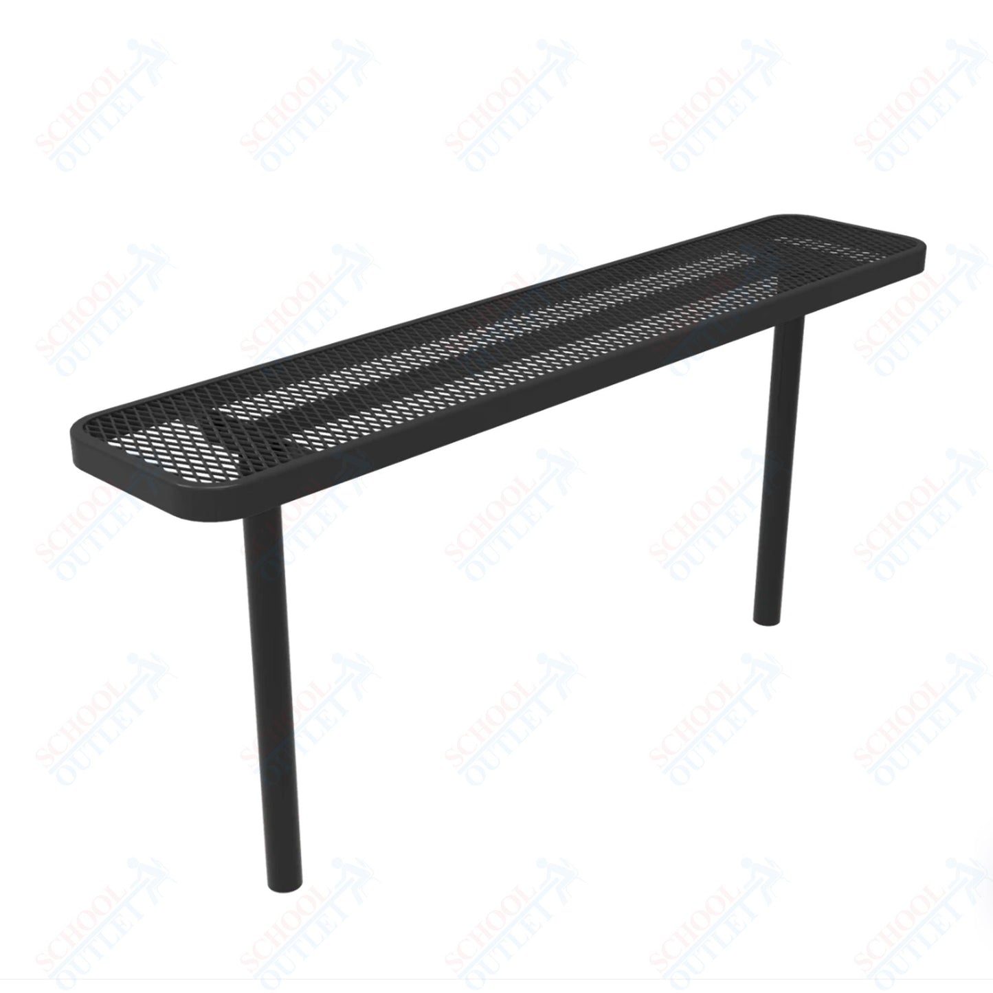 MyTcoat - Player's Outdoor Bench without Back - Inground Mount 4' L (MYT-BPY04-34)